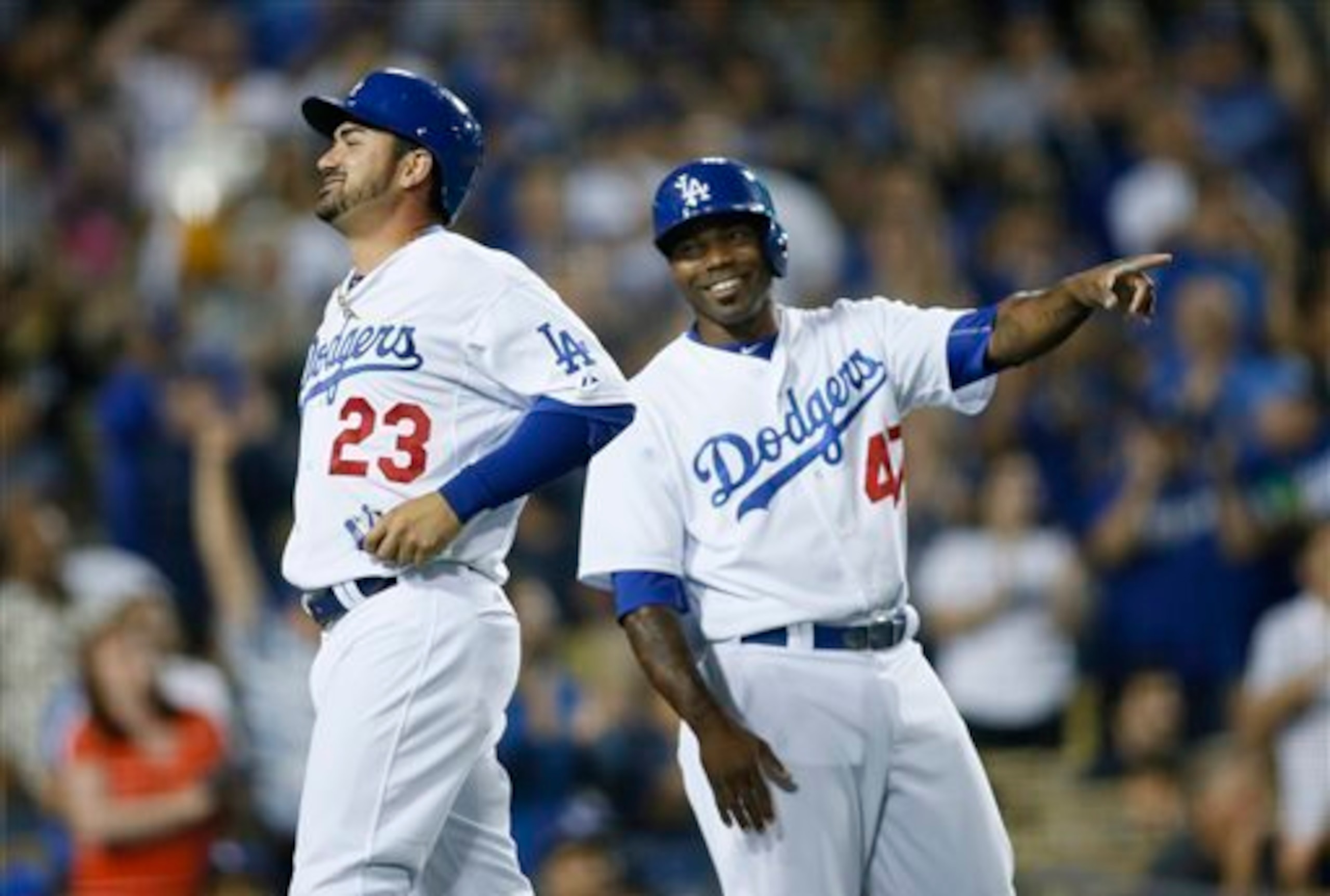 Adrian Gonzalez and Howie Kendrick