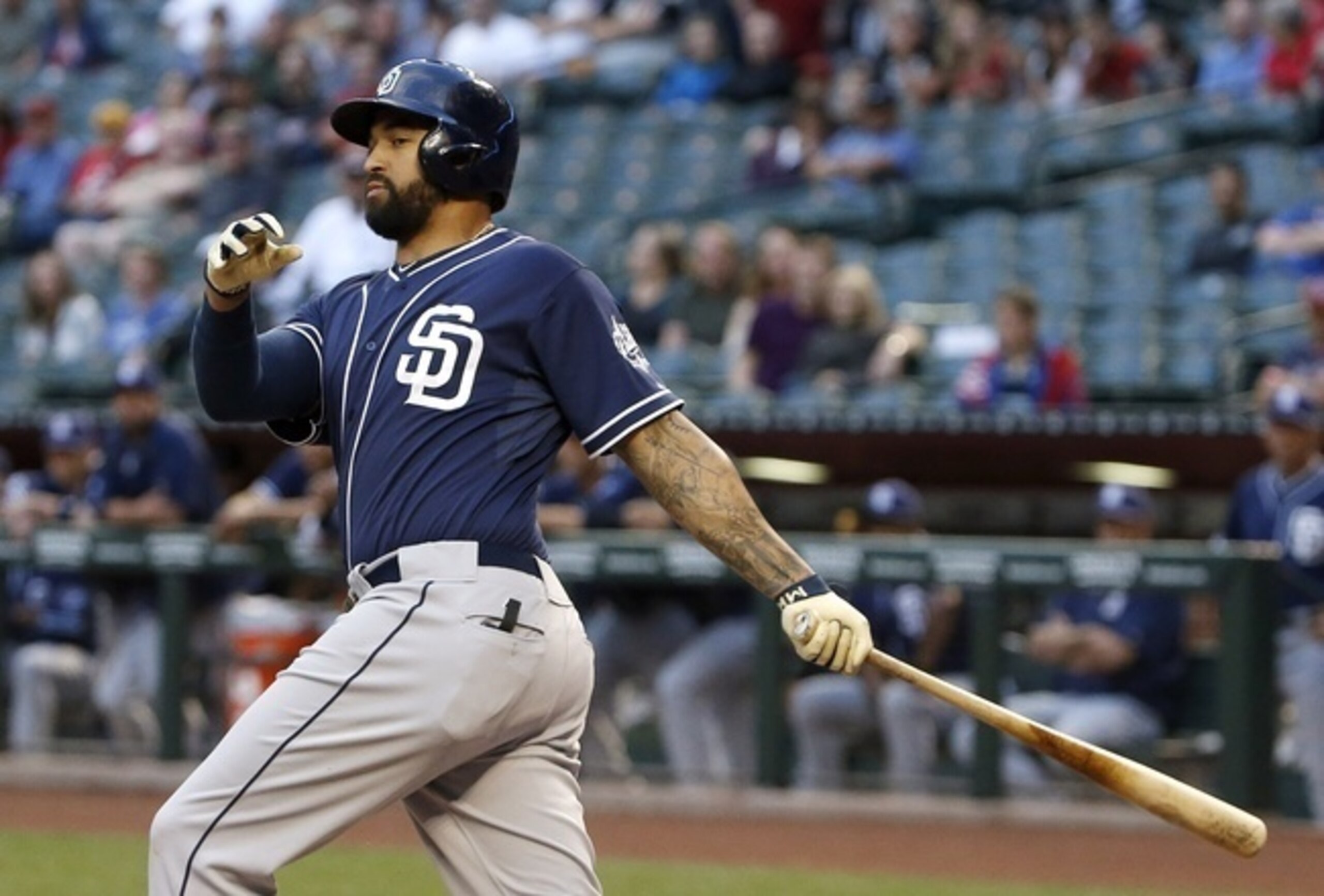 Matt Kemp's free swinging mentality is hurting his on-base percentage.
