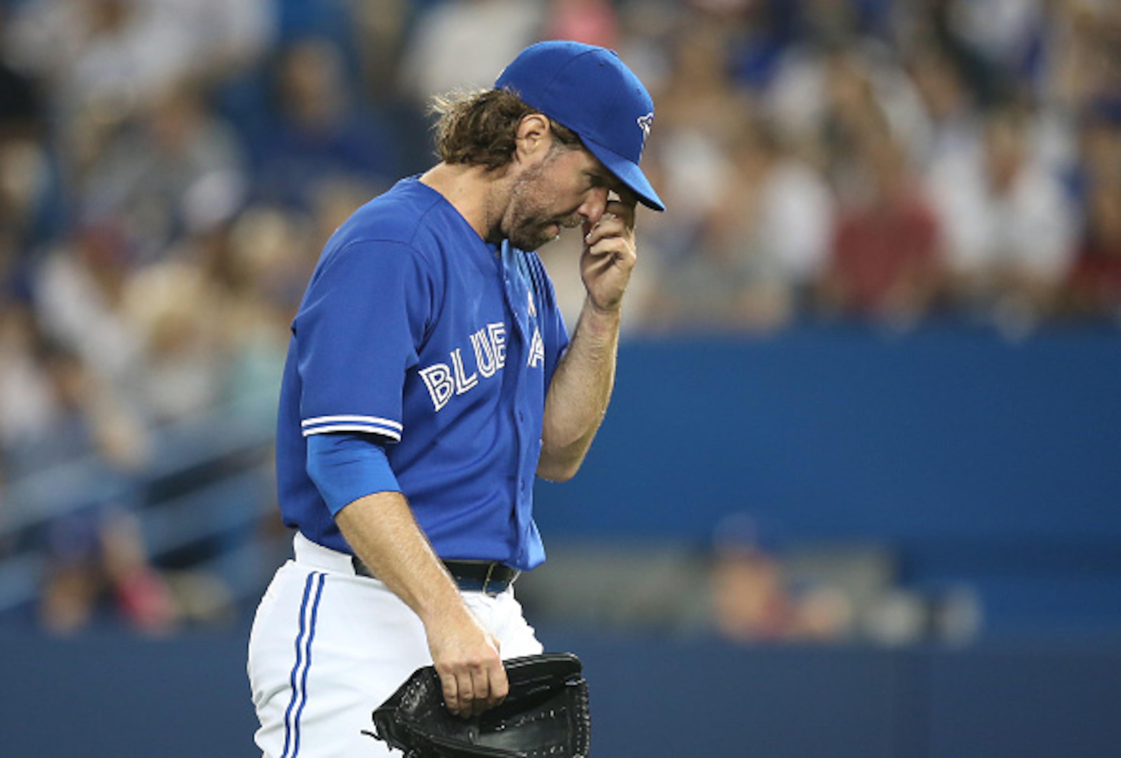R.A. Dickey was shelled this week.