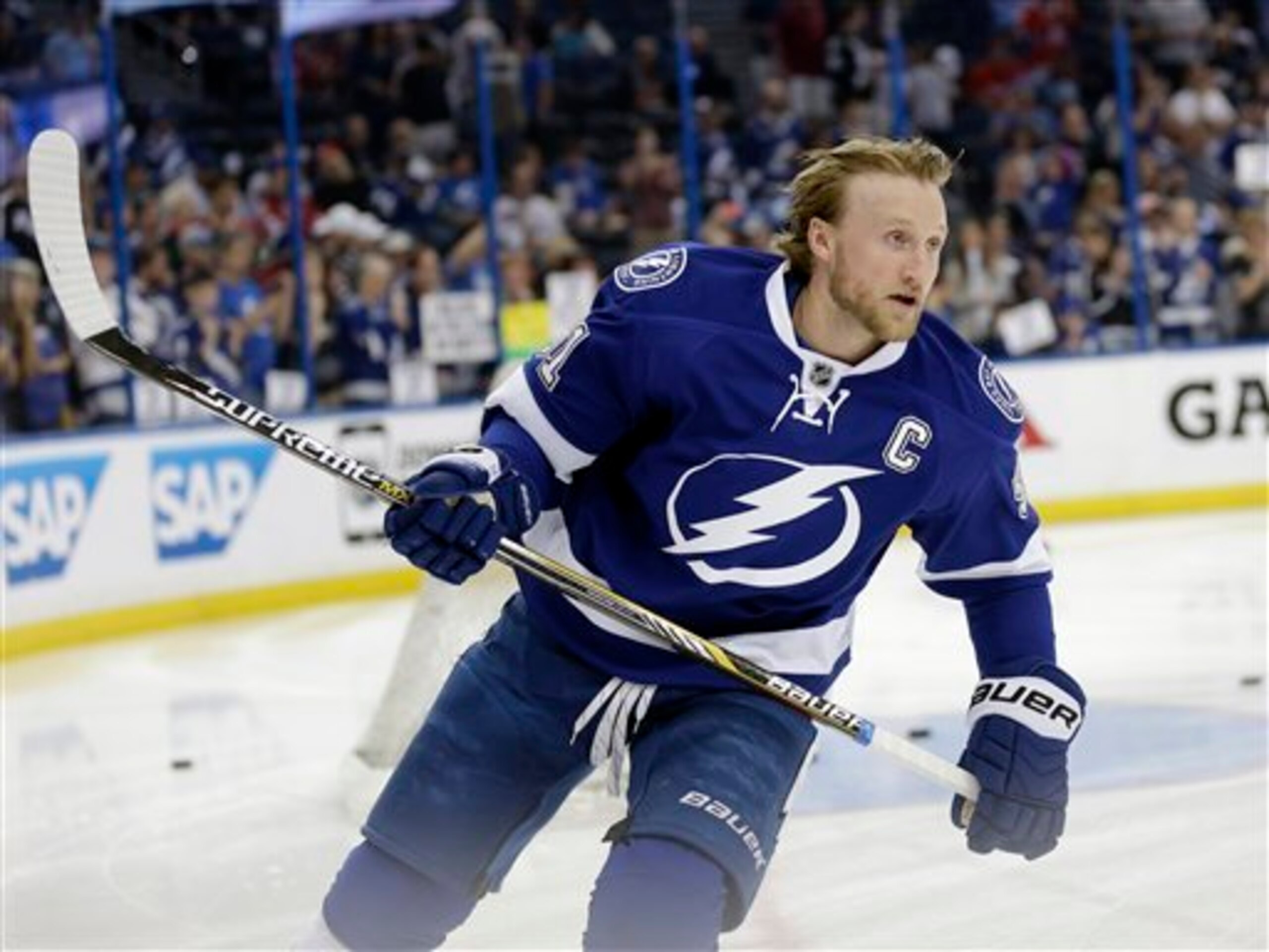 NHL star Steven Stamkos is hoping to win his first Stanley Cup in 2015.