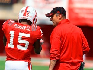 WR De'Mornay Pierson-El and HC Mike Riley