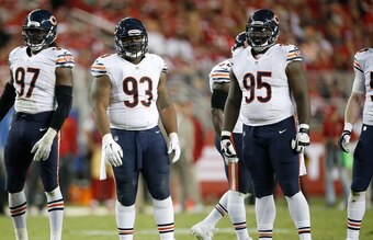 Will Sutton (93) and Ego Ferguson (95) are expected to compete for playing time at the 5-technique defensive end position in training camp.