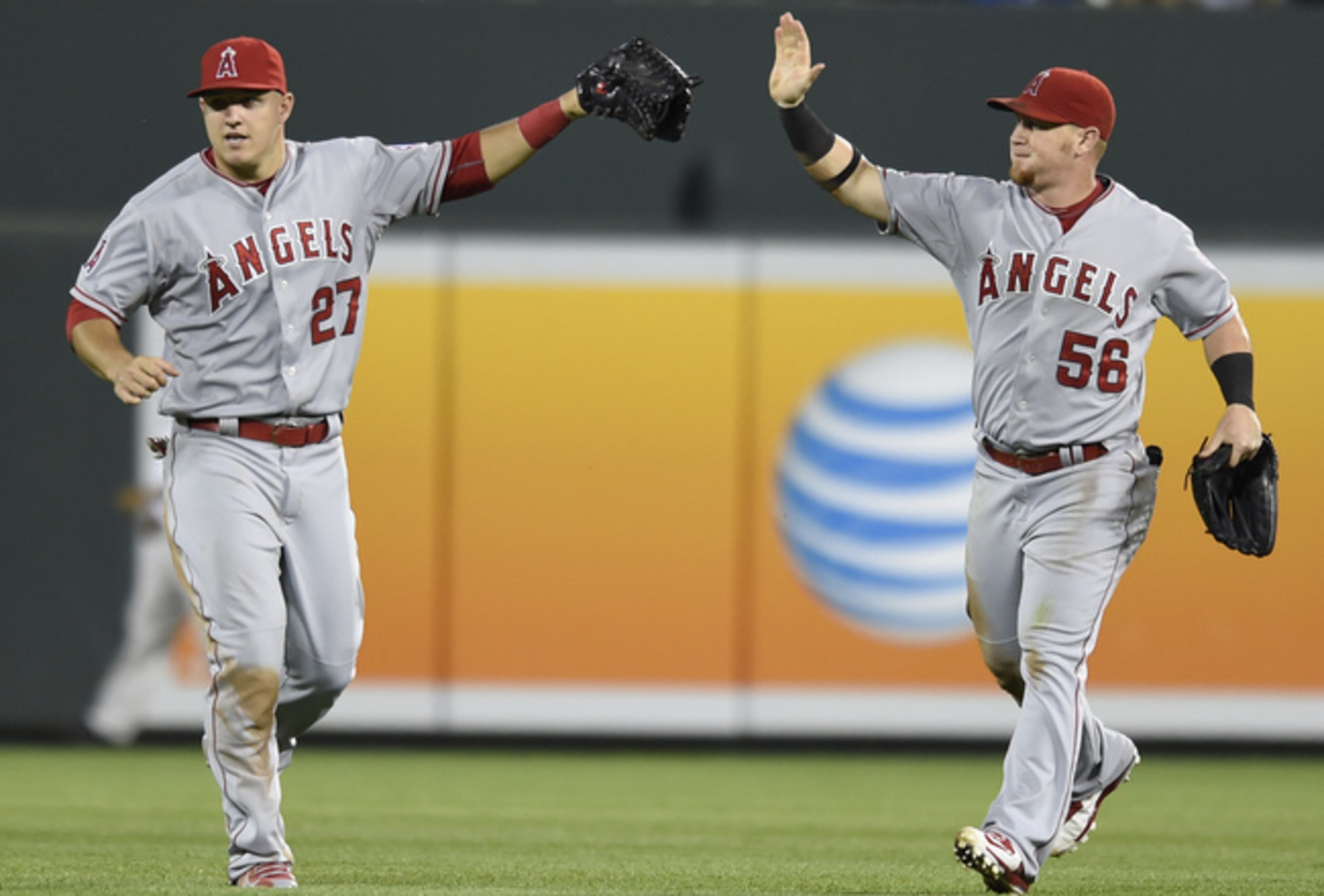 Mike Trout (L) and Kole Calhoun (R) have carried the Angels in the early going.