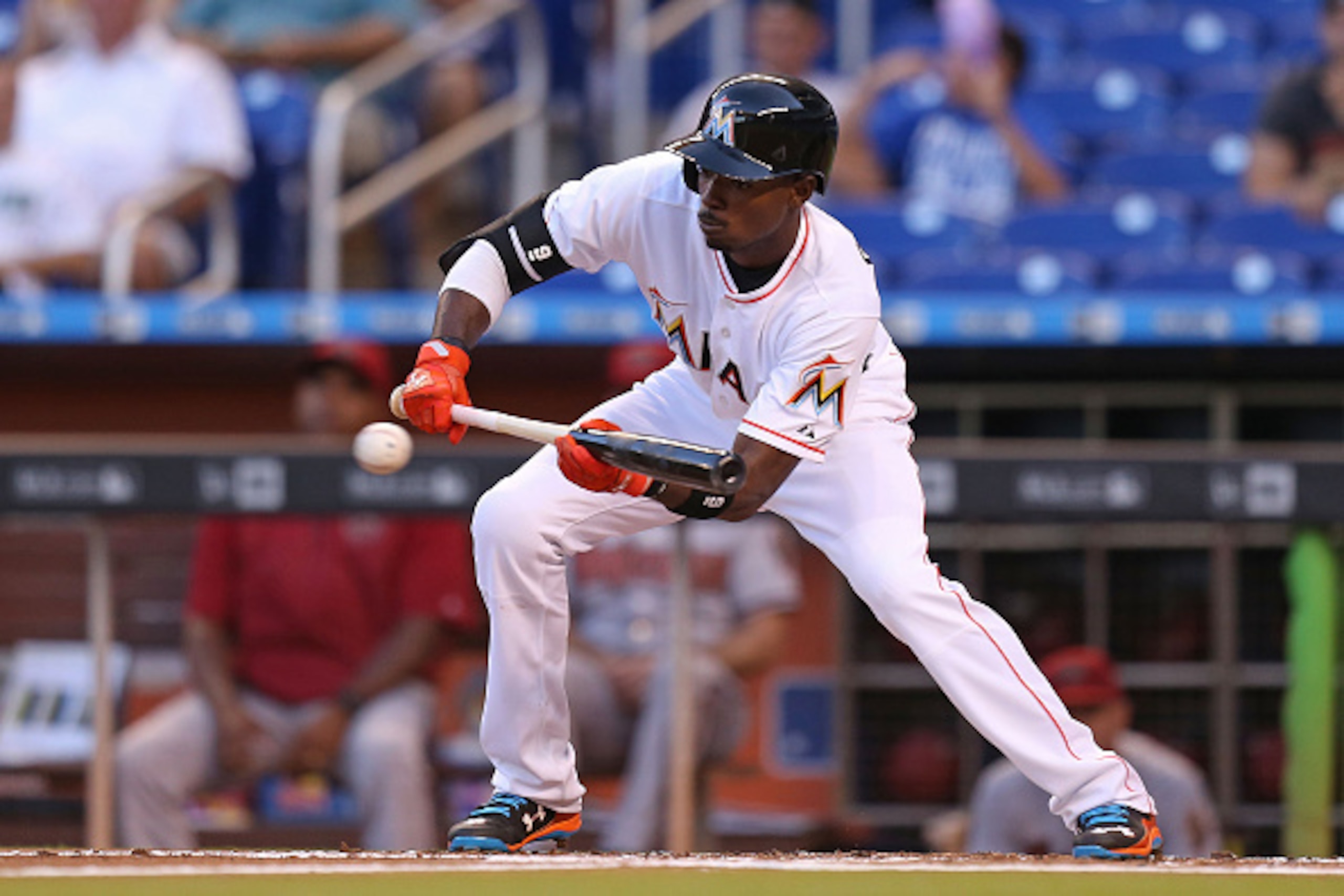 Dee Gordon's speed allows him to get on base in a multitude of ways.