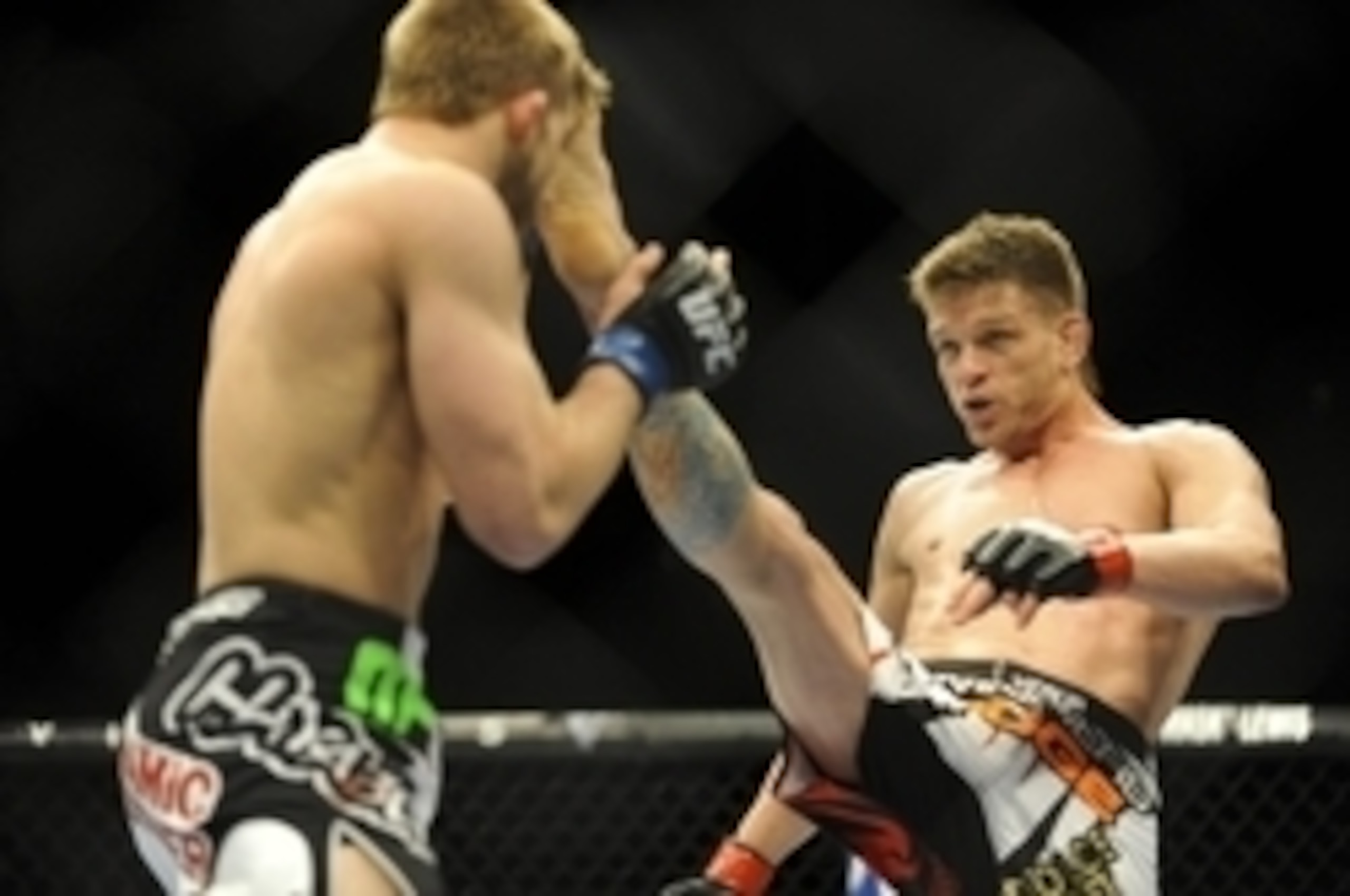 Mike Pyle competed on the UFC 187 undercard.