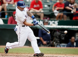 The A's gave up Michael Choice for Craig Gentry.