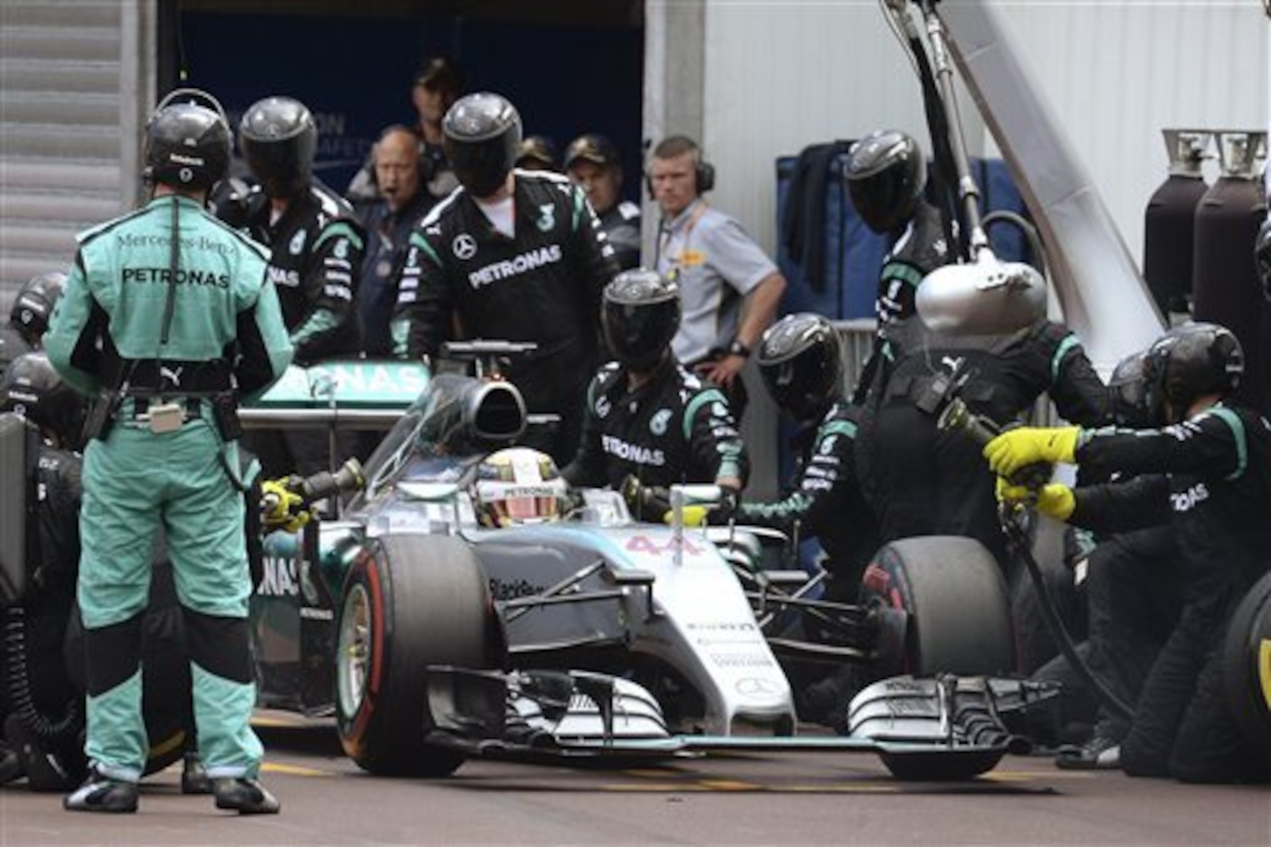 Hamilton's extra pit stop cost him the race.