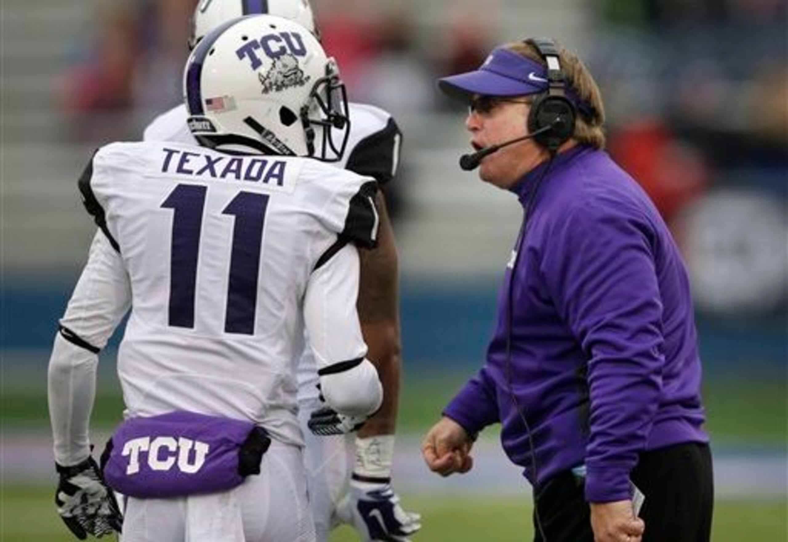 CB Ranthony Texada and HC Gary Patterson