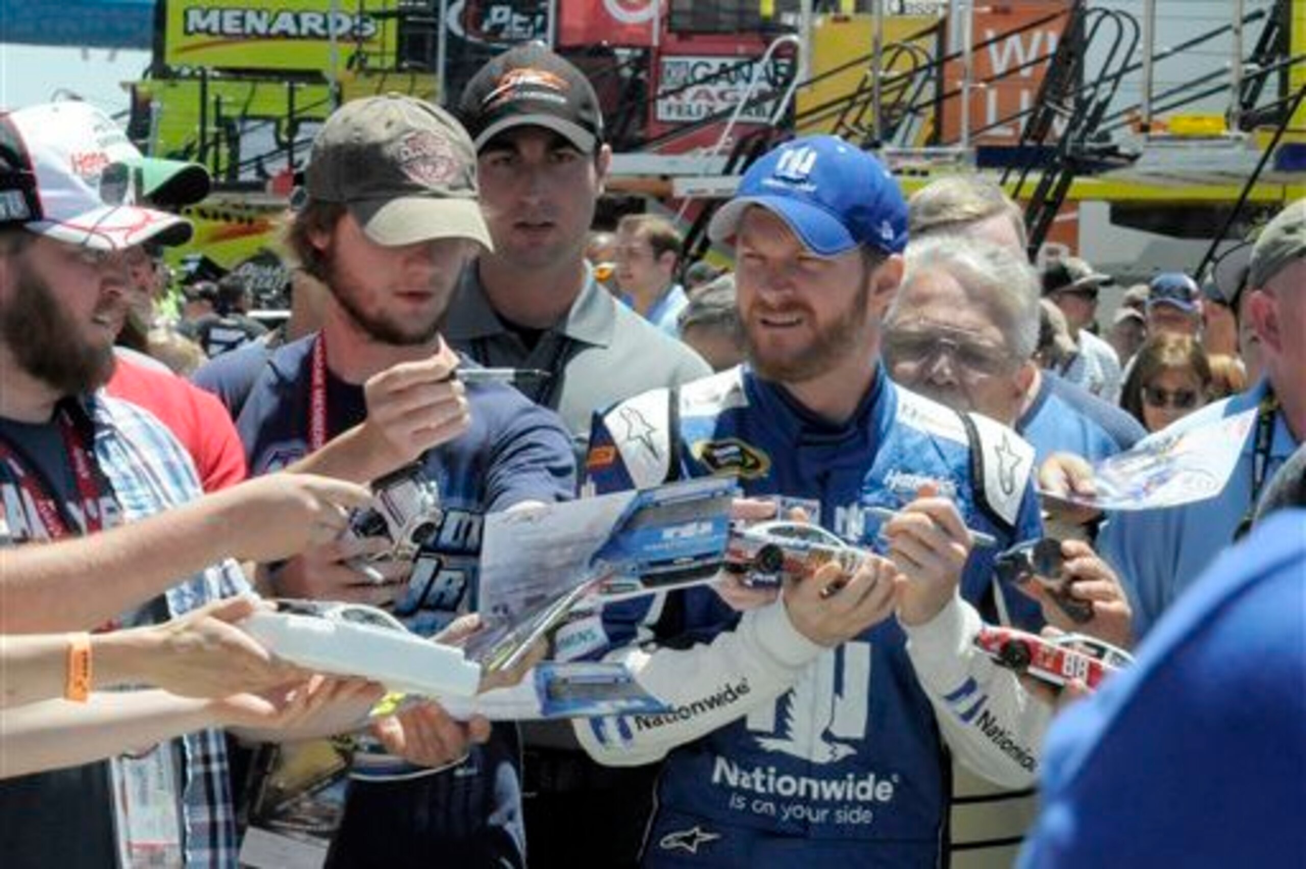 Dale Earnhardt Jr. has always drawn a crowd wherever he goes.