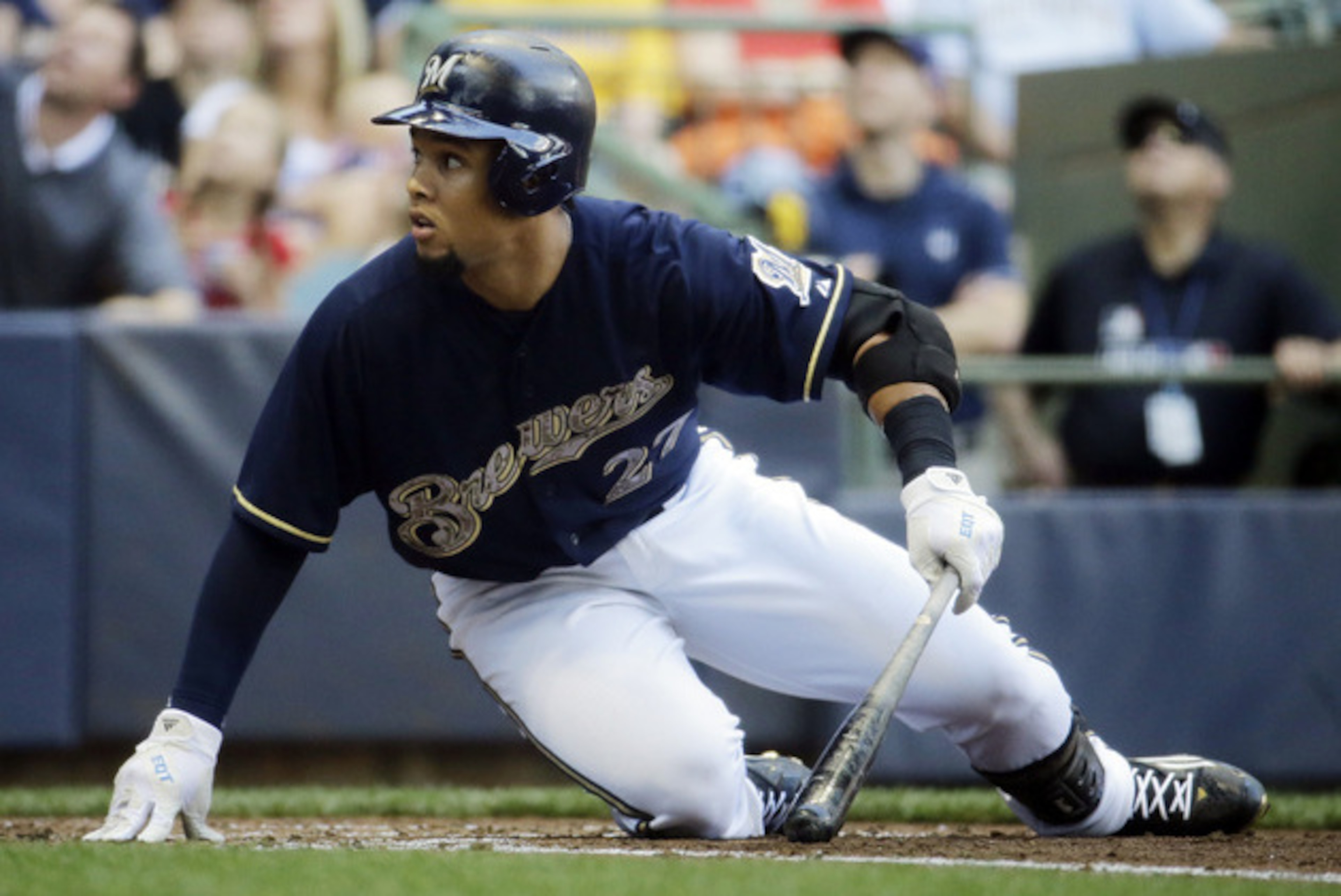 Carlos Gomez hasn't gotten off to such a hot start, but that just makes him someone to target in a trade.