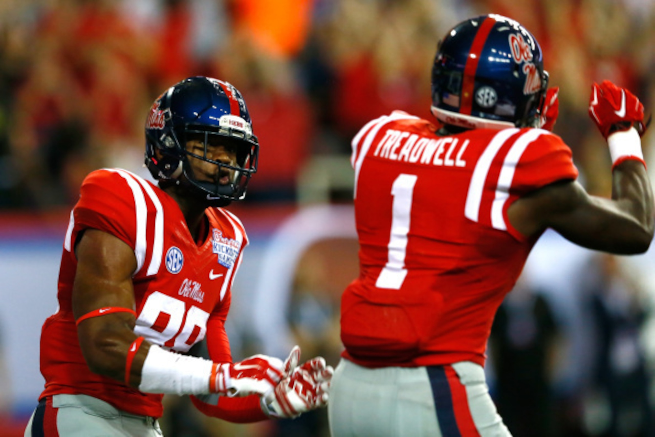 Ole Miss WRs Cody Core and Laquon Treadwell