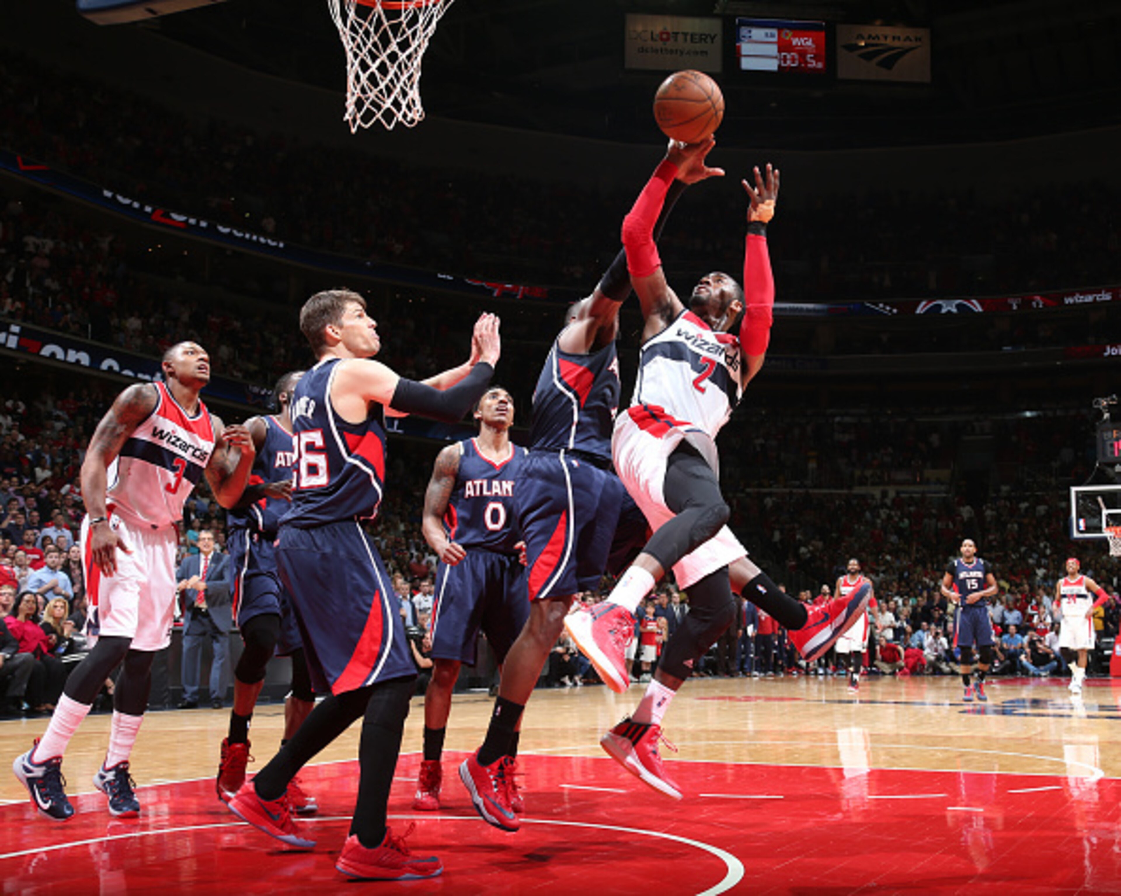 John Wall led all postseason players in assists per game (11.9). John Wall led all postseason players in assists per game (11.9).