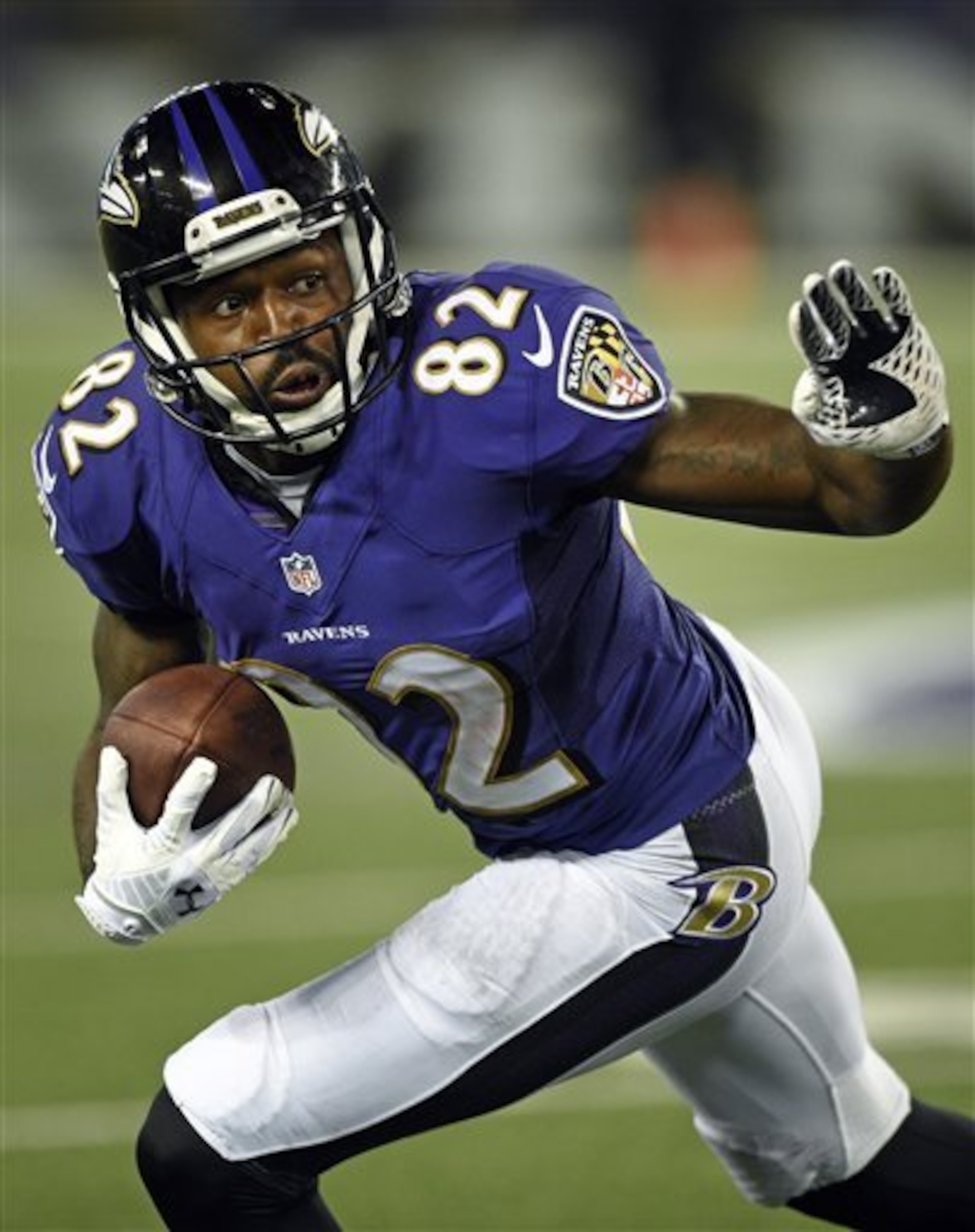 Torrey Smith comes to the 49ers after four years with the Baltimore Ravens.