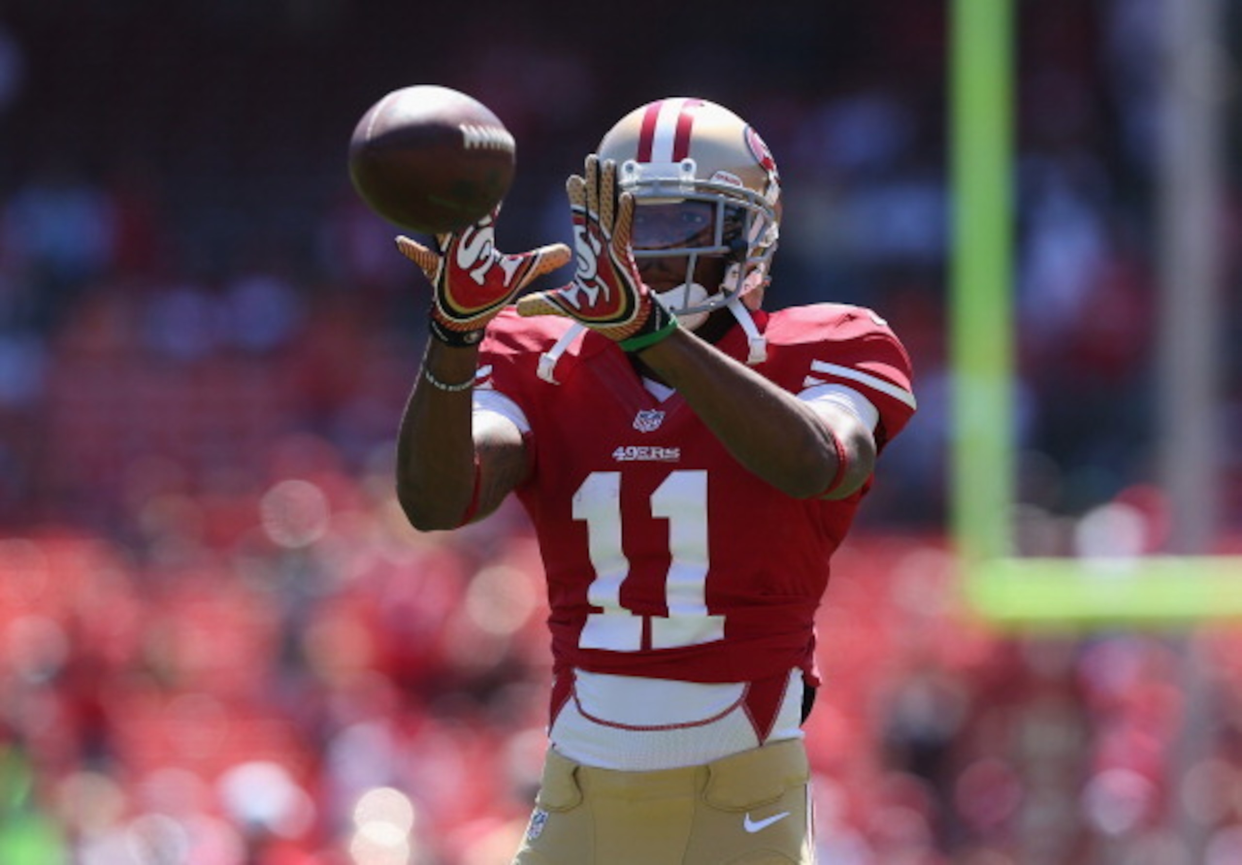 Quinton Patton will compete for the third wide receiver spot.