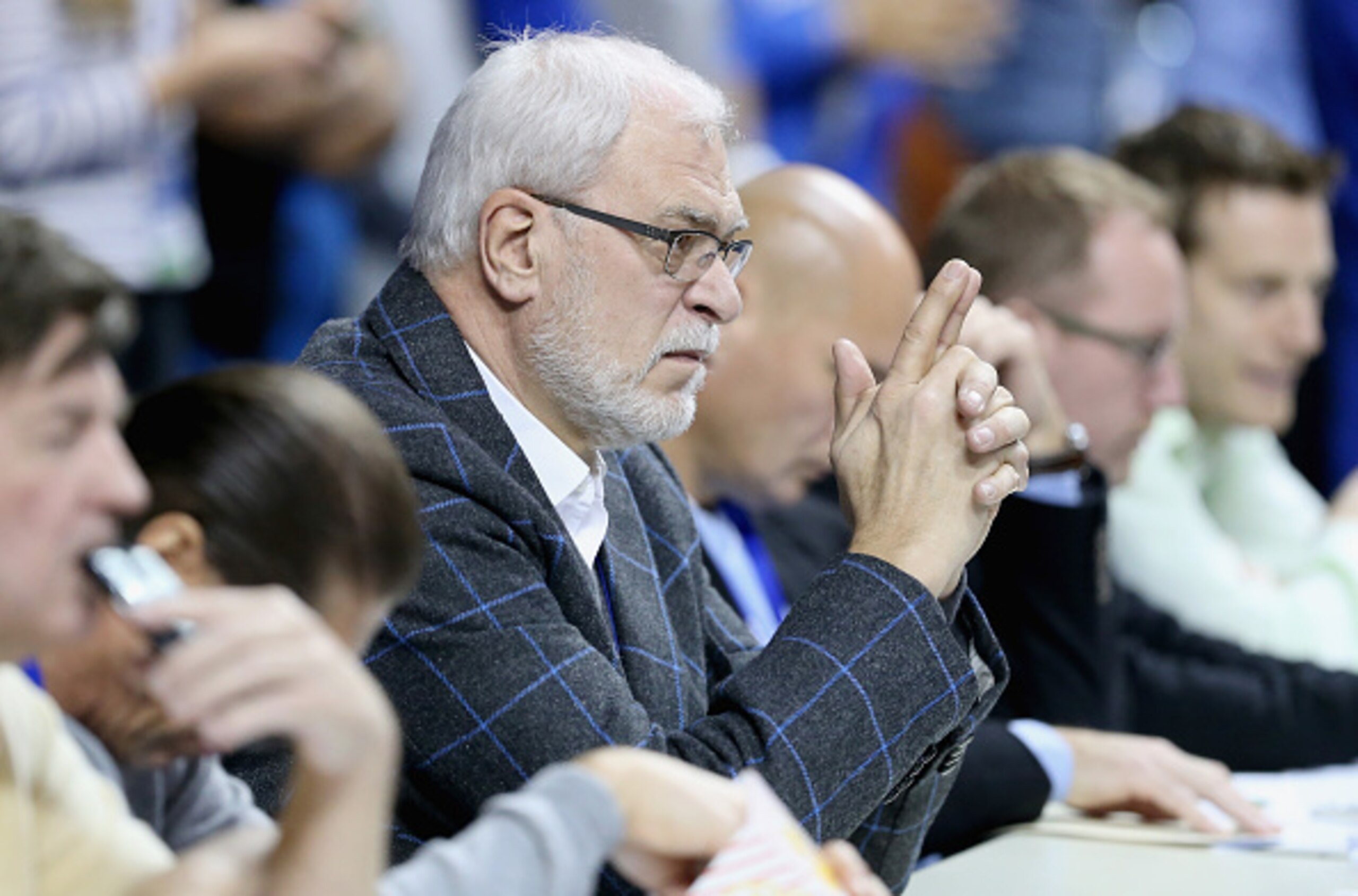 Knicks president Phil Jackson at Arkansas vs. Kentucky
