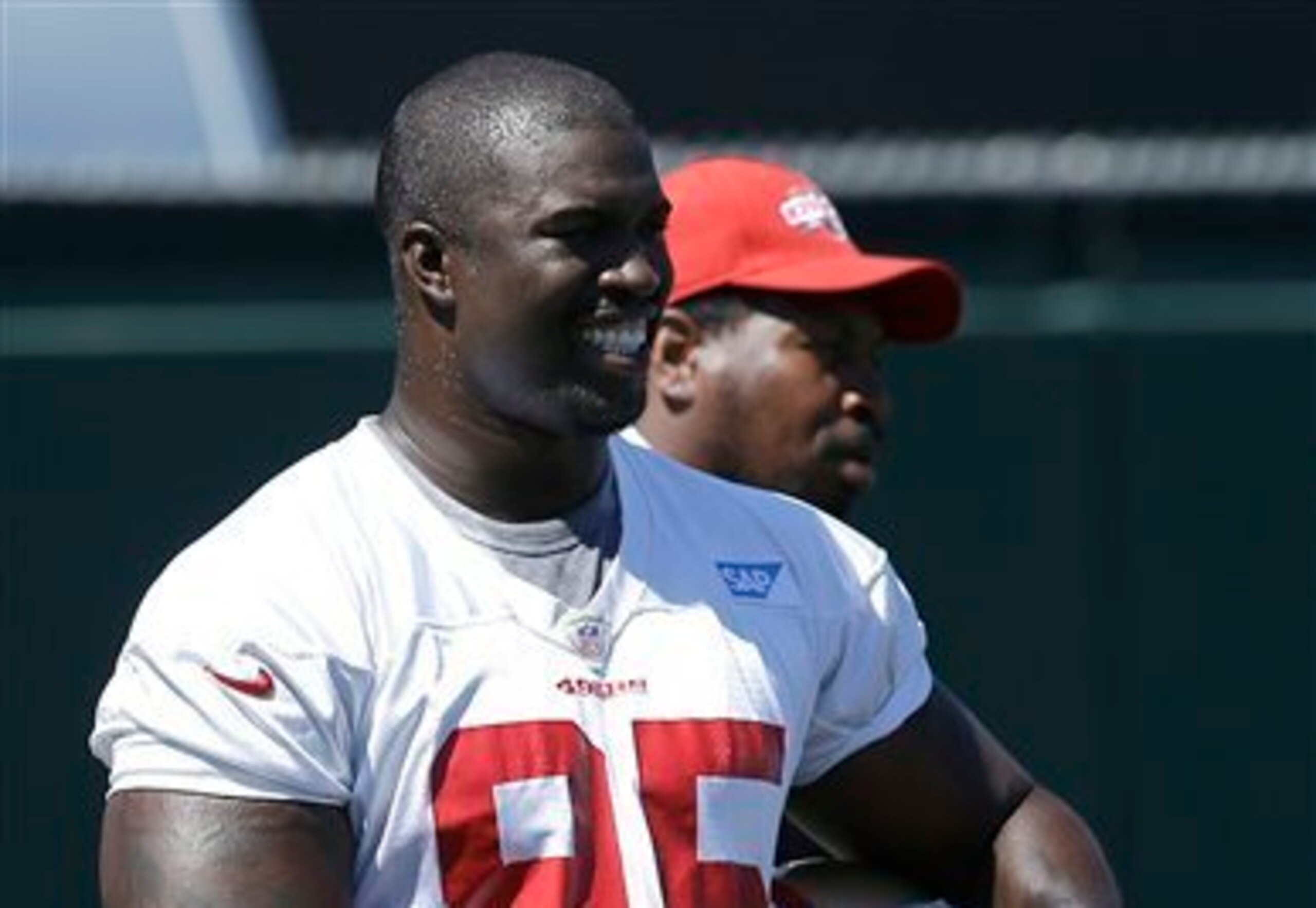 Defensive end Tank Carradine will look to help supplant the loss of veteran DE Justin Smith.