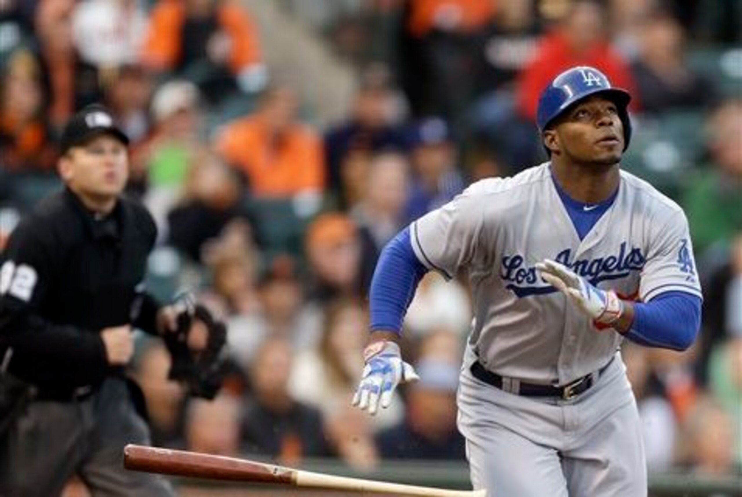 Yasiel Puig has been mentioned in trade rumors recently.