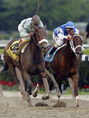Birdstone stunned Smarty Jones fans in 2004.