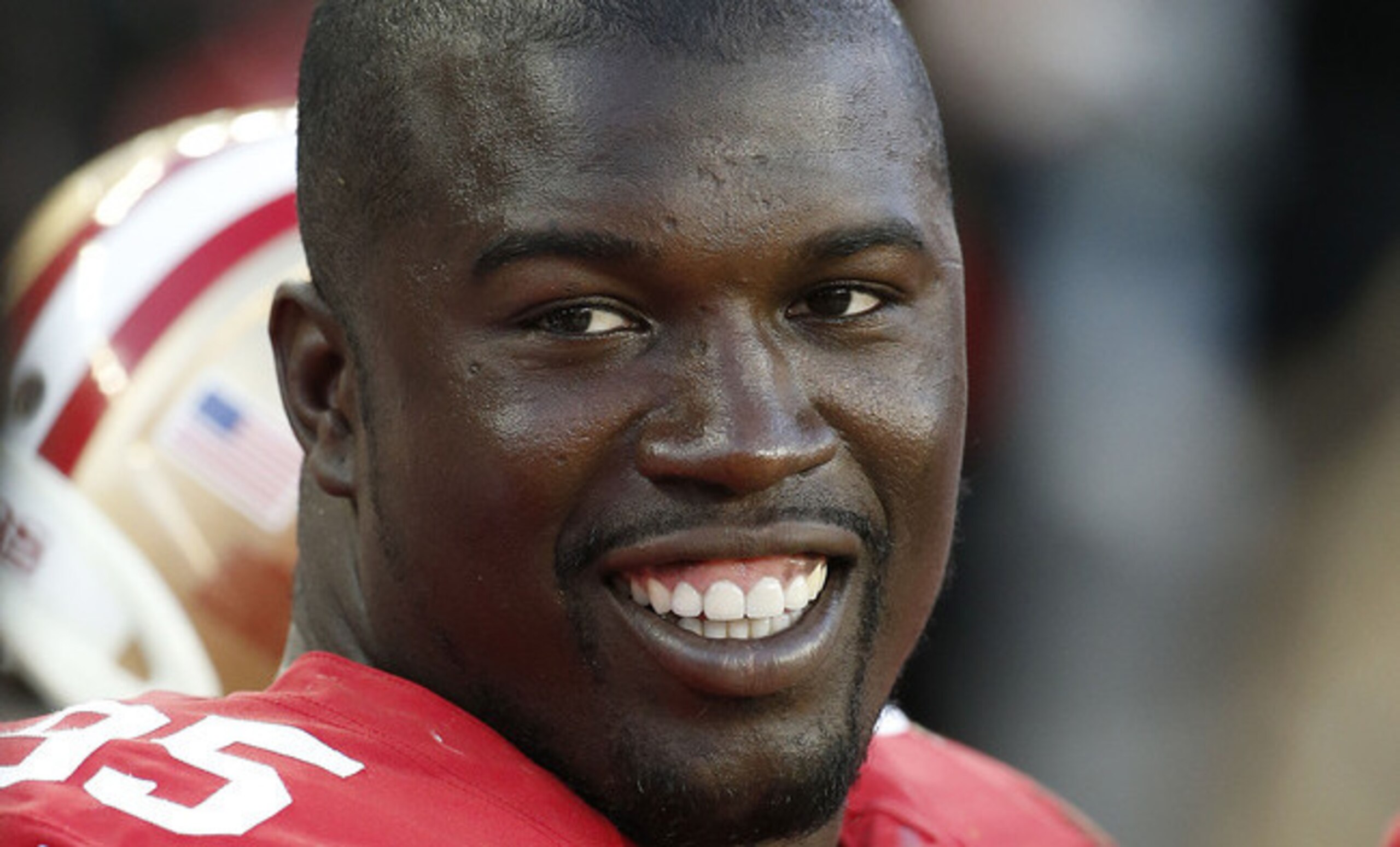 Defensive end Tank Carradine will have a chance to shine in 2015 after notable departures of Justin Smith and Ray McDonald.