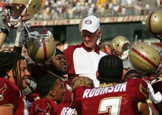 Tom O'Brien at Boston College in 2006