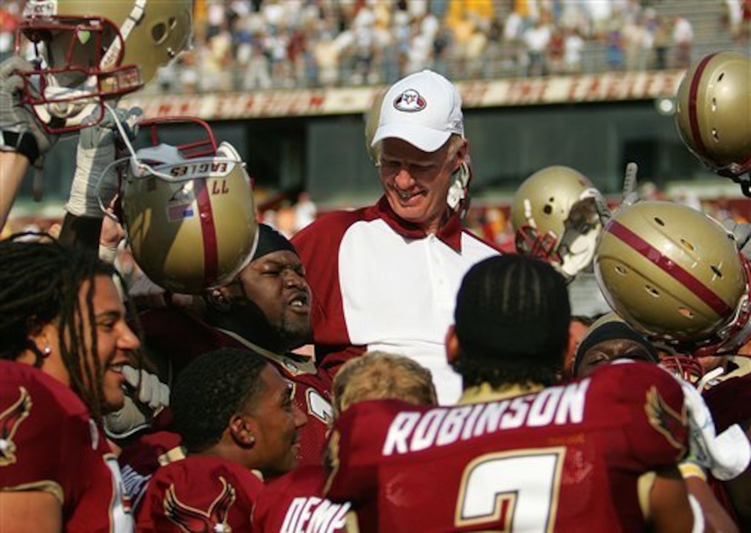 Tom O'Brien at Boston College in 2006