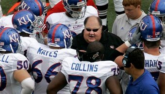 Mark Mangino at Kansas in 2007