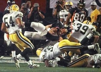 John Elway met up with Brett Favre in 1998's memorable Super Bowl, and scored Denver's go-ahead touchdown.