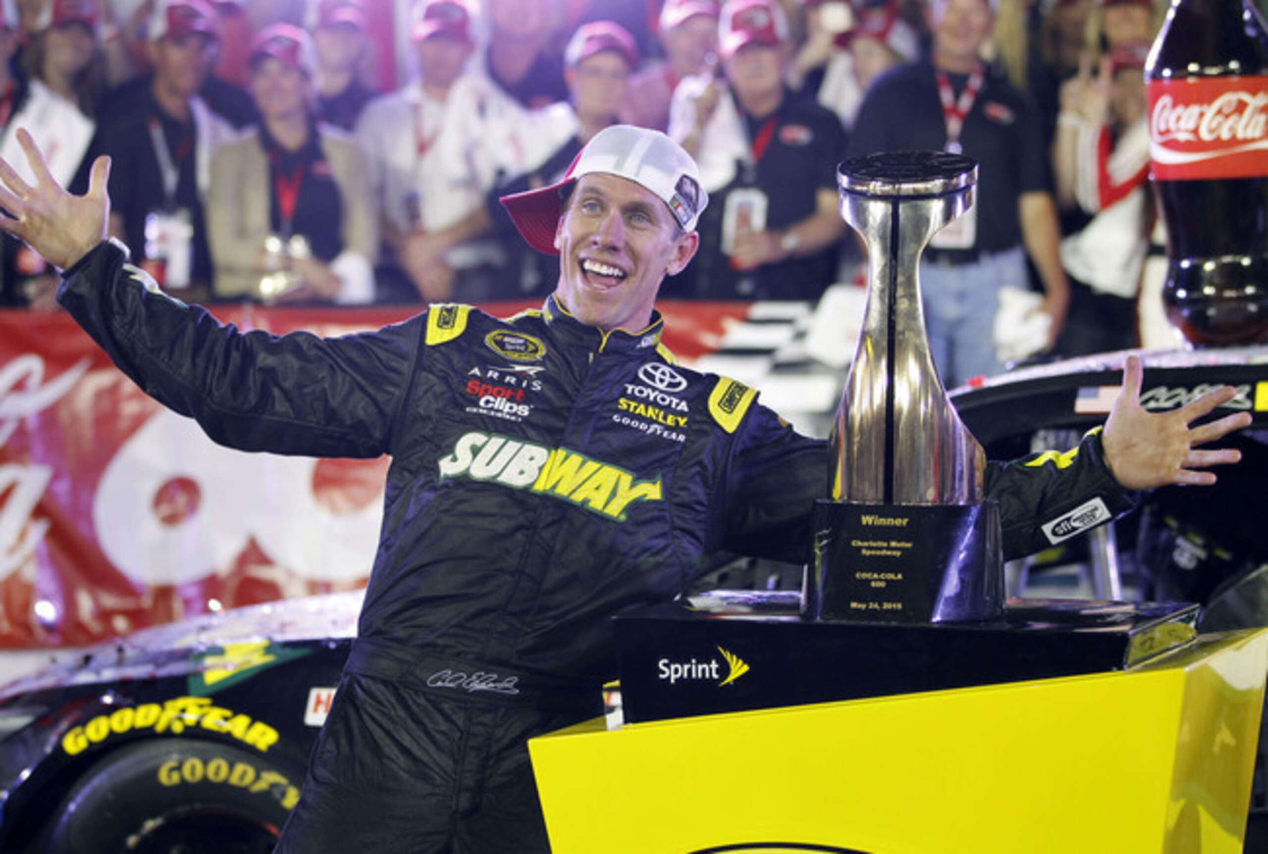 Carl Edwards already has one win (Charlotte) this season. Can he make it 2 at Michigan on Sunday?