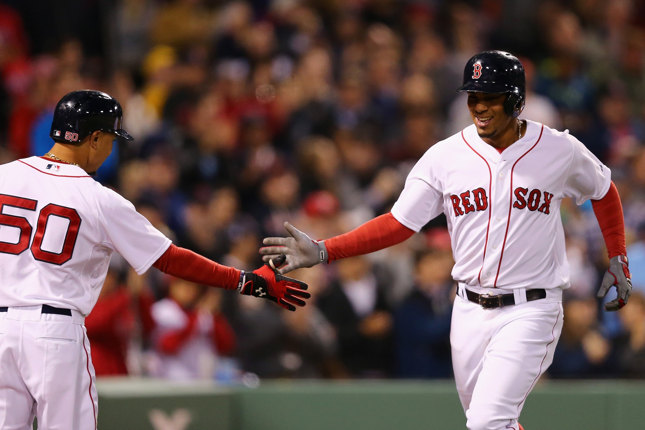 Mookie Betts and Xander Bogaerts are at the heart of a Red Sox core that has plenty of potential. Mookie Betts and Xander Bogaerts are at the heart of a Red Sox core that has plenty of potential.