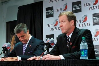 Blazers GM Neil Olshey and Head Coach Terry Stotts