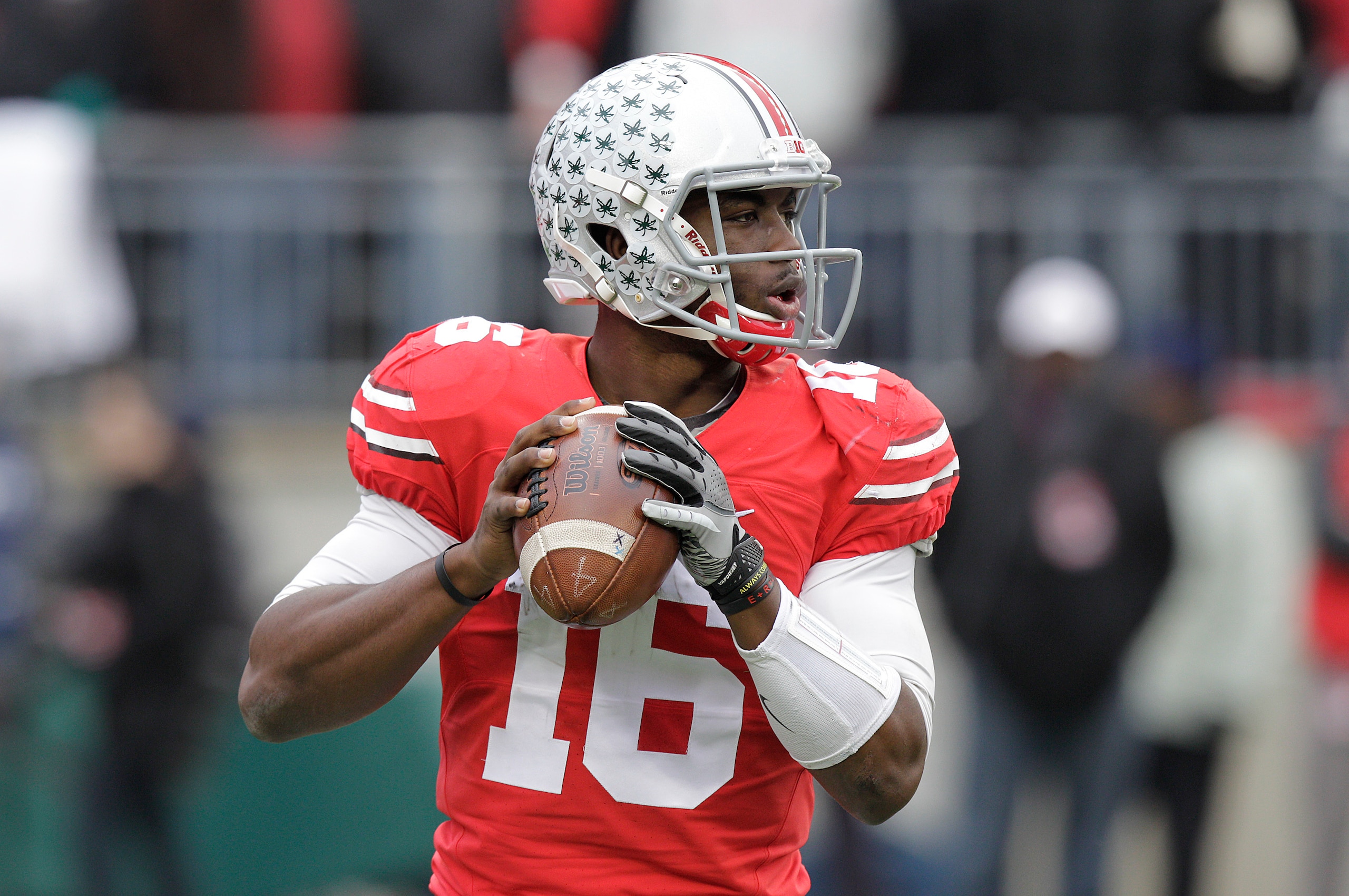 J.T. Barrett faces tough competition to become Ohio State's starting quarterback this fall.