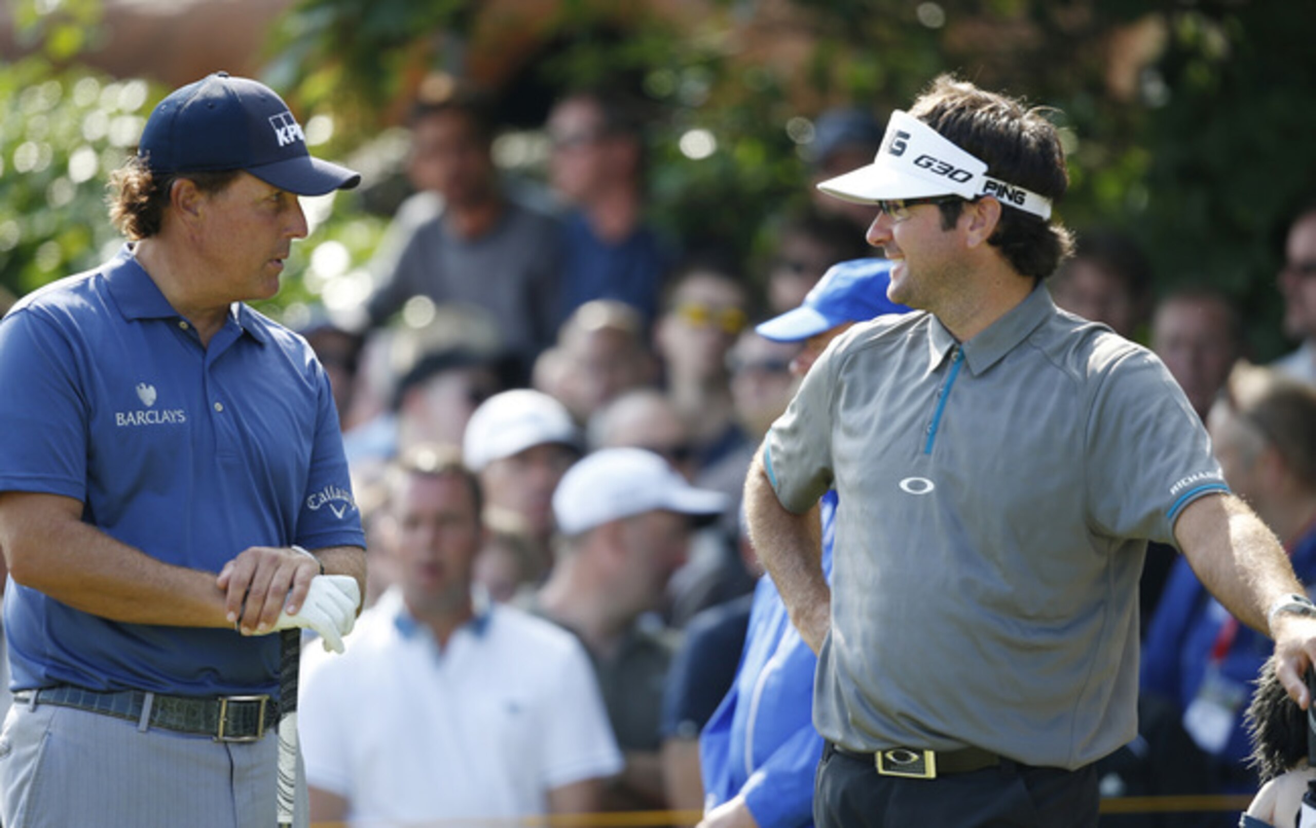 Phil Mickelson (left) and Bubba Watson—two of golf's best and most famous lefties—are paired together for the first two rounds. Phil Mickelson (left) and Bubba Watson—two of golf's best and most famous lefties—are paired together for the first two rounds.