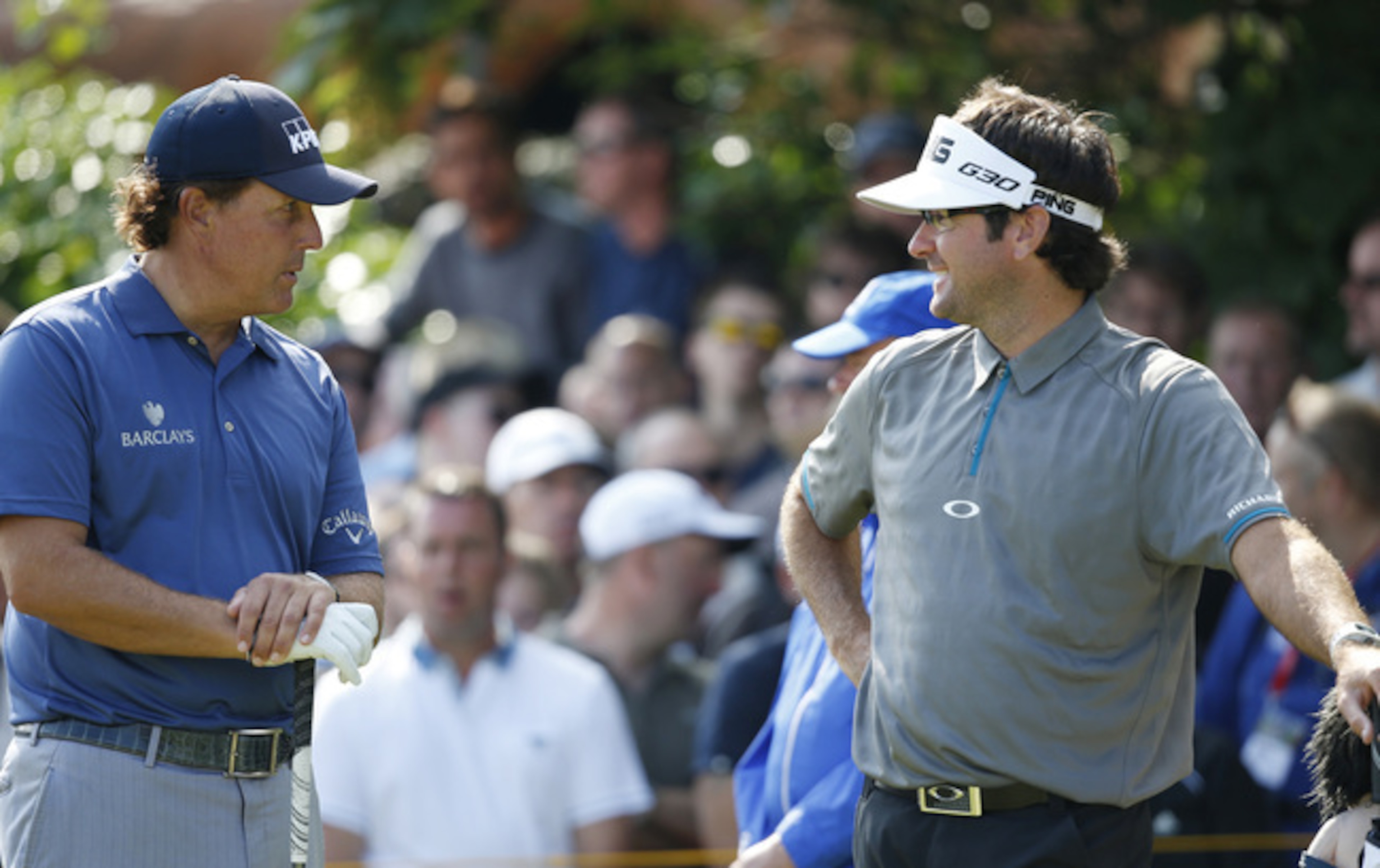 Phil Mickelson (left) and Bubba Watson—two of golf's best and most famous lefties—are paired together for the first two rounds. Phil Mickelson (left) and Bubba Watson—two of golf's best and most famous lefties—are paired together for the first two rounds.