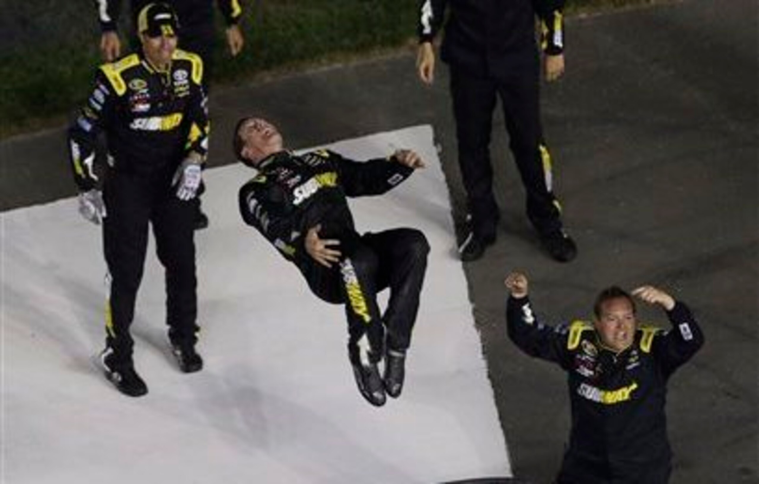 Carl Edwards flipped his fortunes at Charlotte.