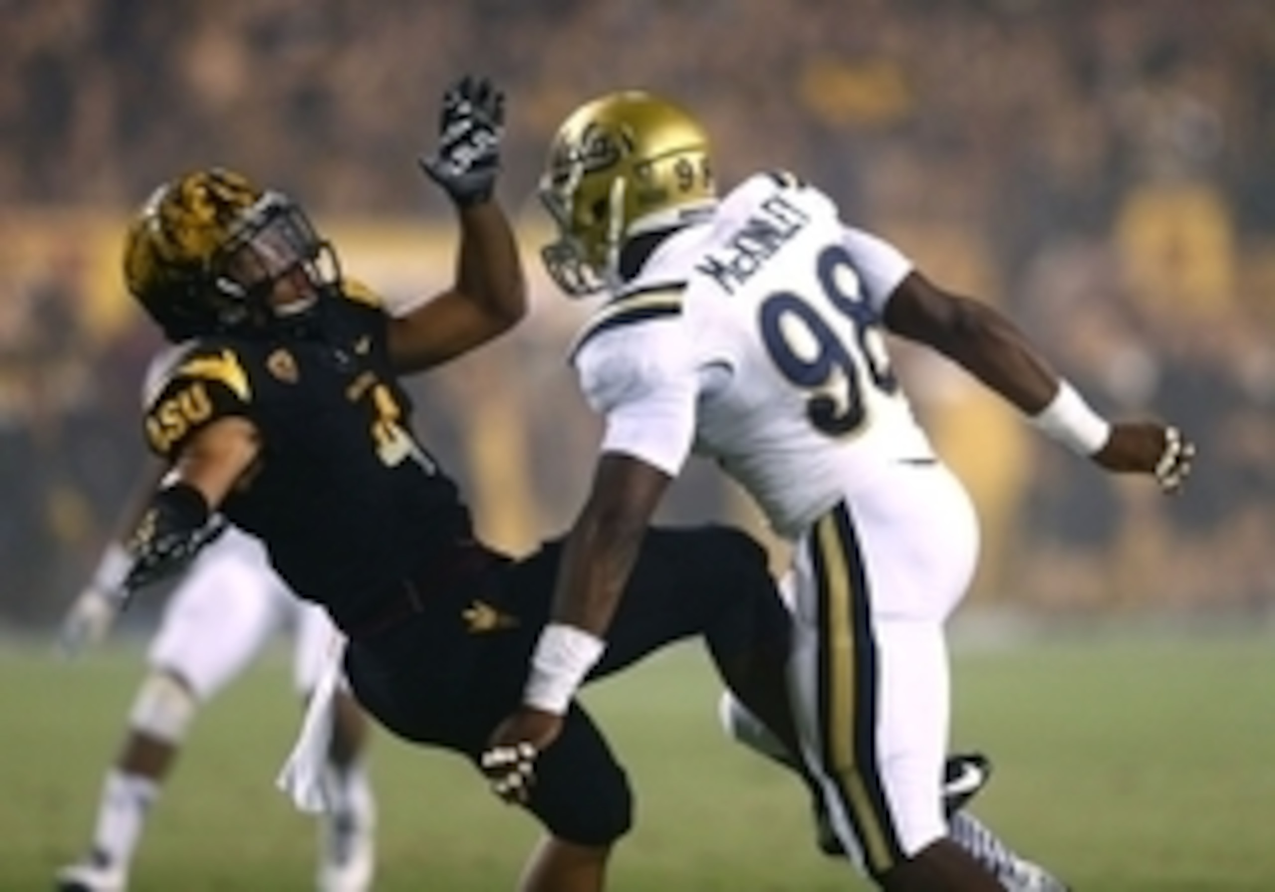 McKinley celebrating after a big play.
