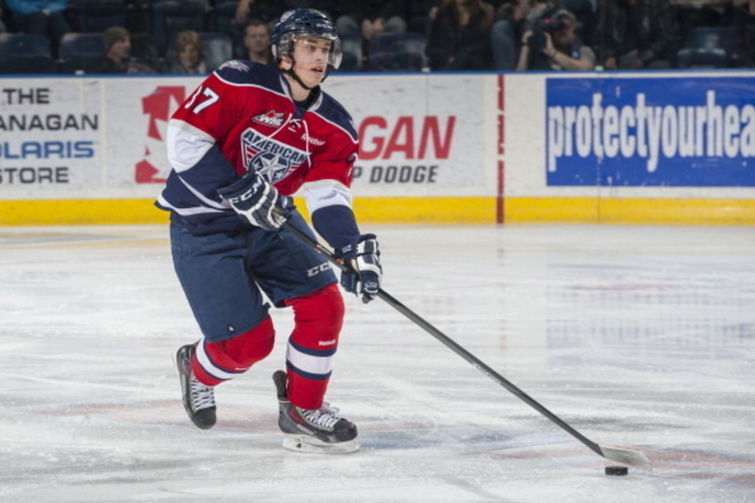 Tri-City's Parker Wotherspoon is one of the better defenders expected to don a jersey in the second round.
