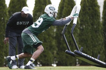 Jets DB Antonio Allen (39, above) has been a square peg shoved into round, triangular and hexagonal holes.