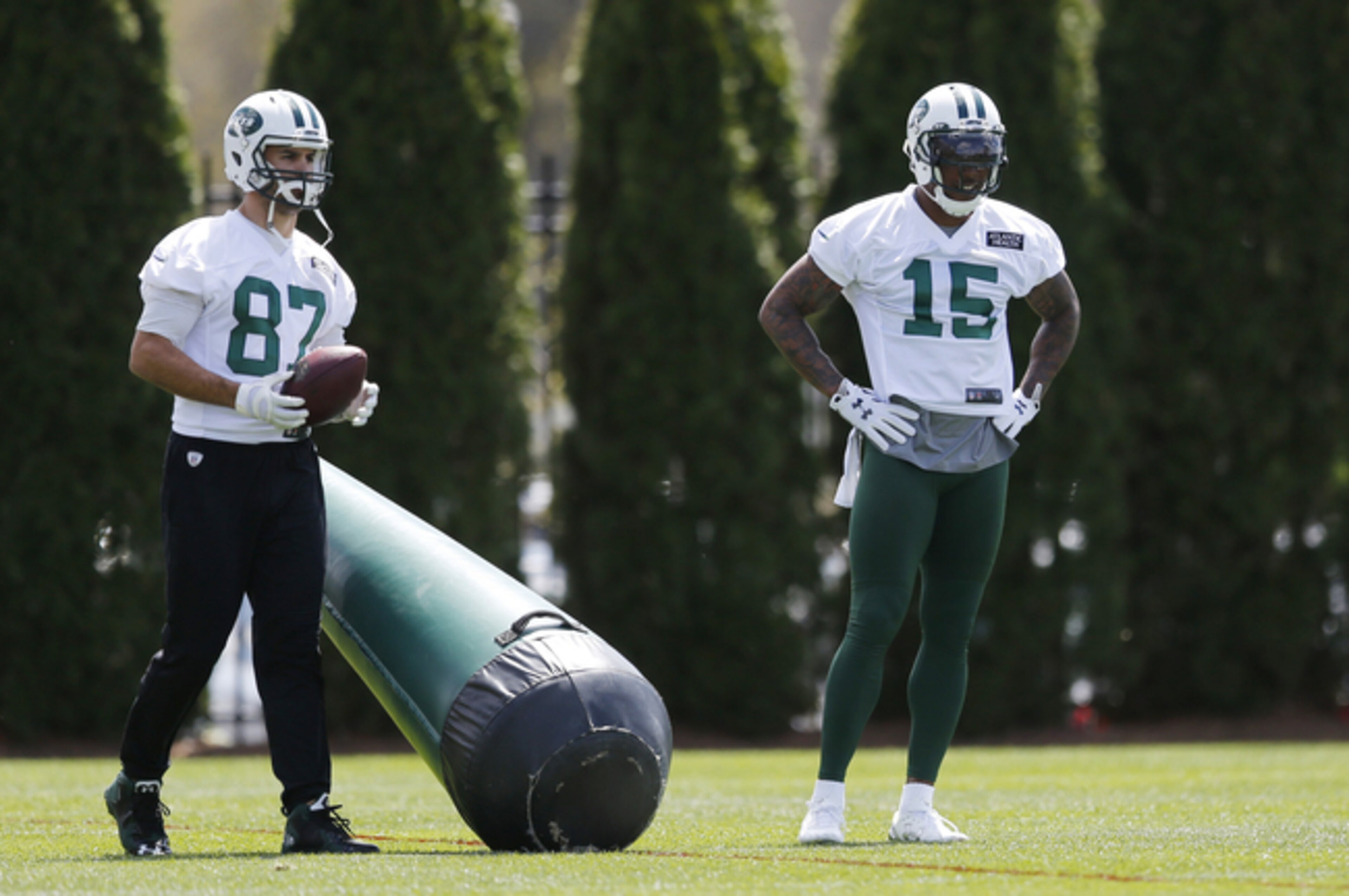 Eric Decker (87, left) and Brandon Marshall (15, right) have both played in highly successful offenses in their veteran careers. Eric Decker (87, left) and Brandon Marshall (15, right) have both played in highly successful offenses in their veteran careers.