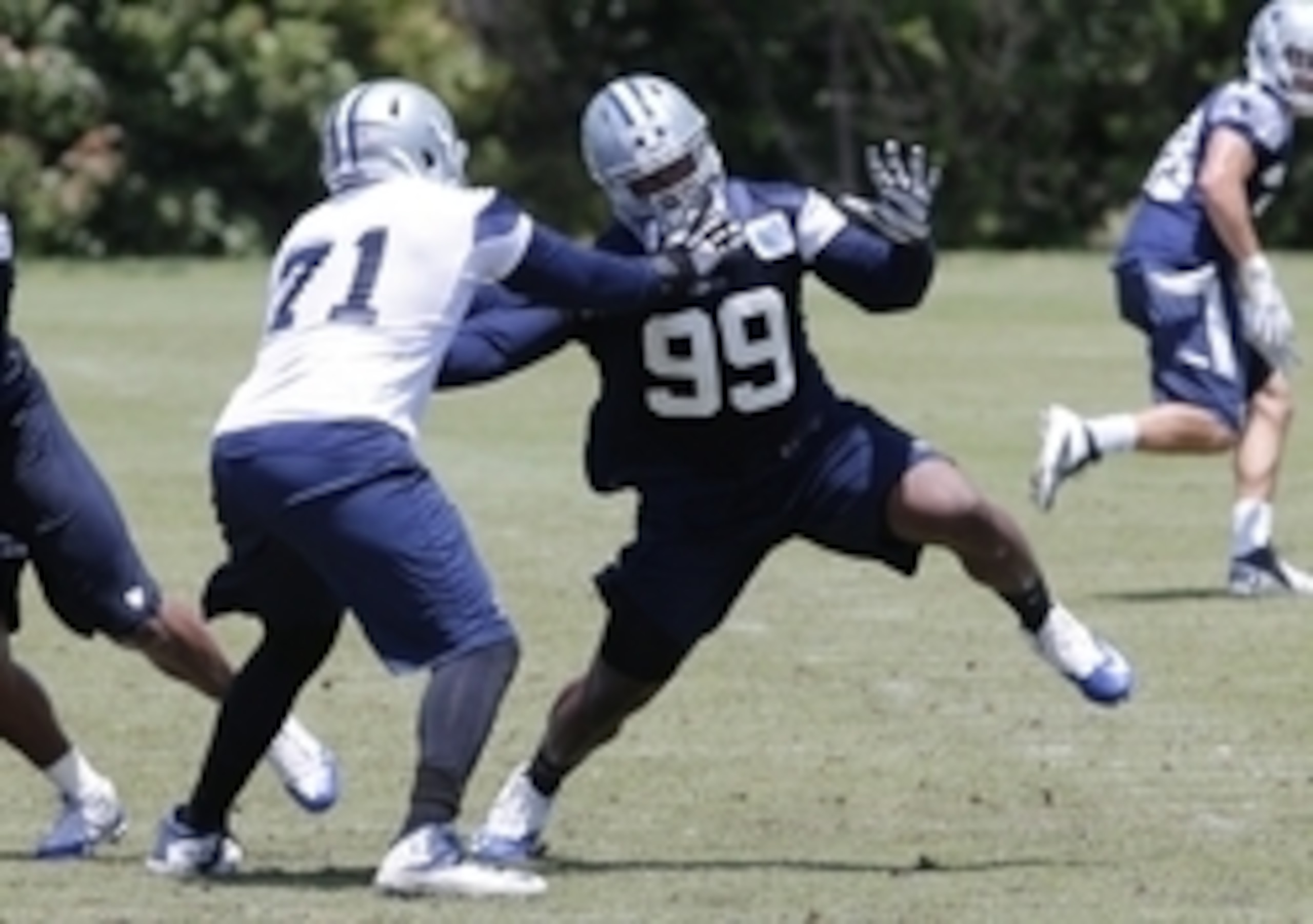 La'el Collins (No. 71) is talented enough to earn his way into the Dallas Cowboys' starting lineup.