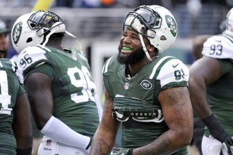 Muhammad Wilkerson (96, left) and Sheldon Richardson (91, right) form one-half of the most dominant defensive lines in football.