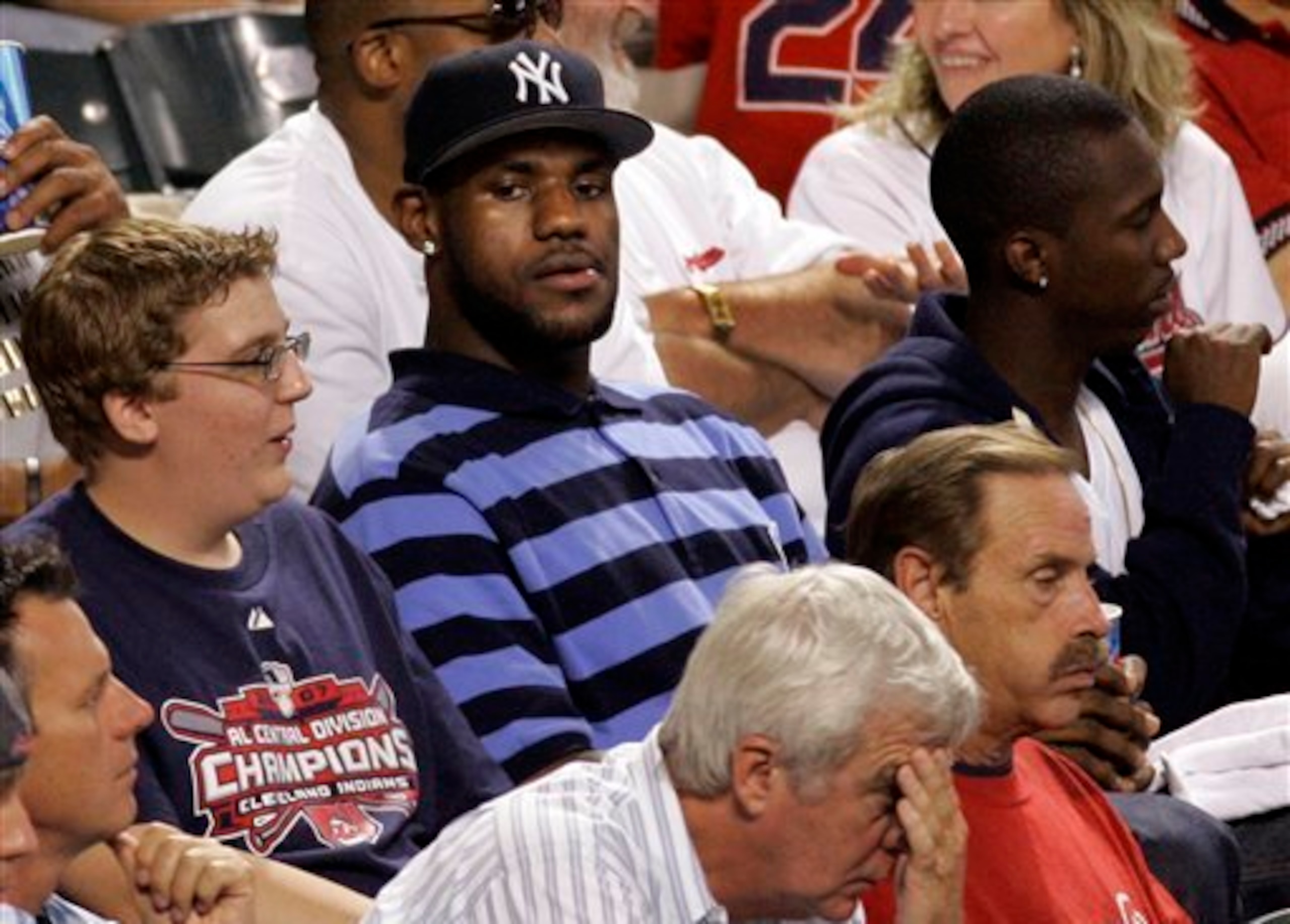 LeBron James' support of the Yankees is particularly unpopular in Cleveland. LeBron James' support of the Yankees is particularly unpopular in Cleveland.