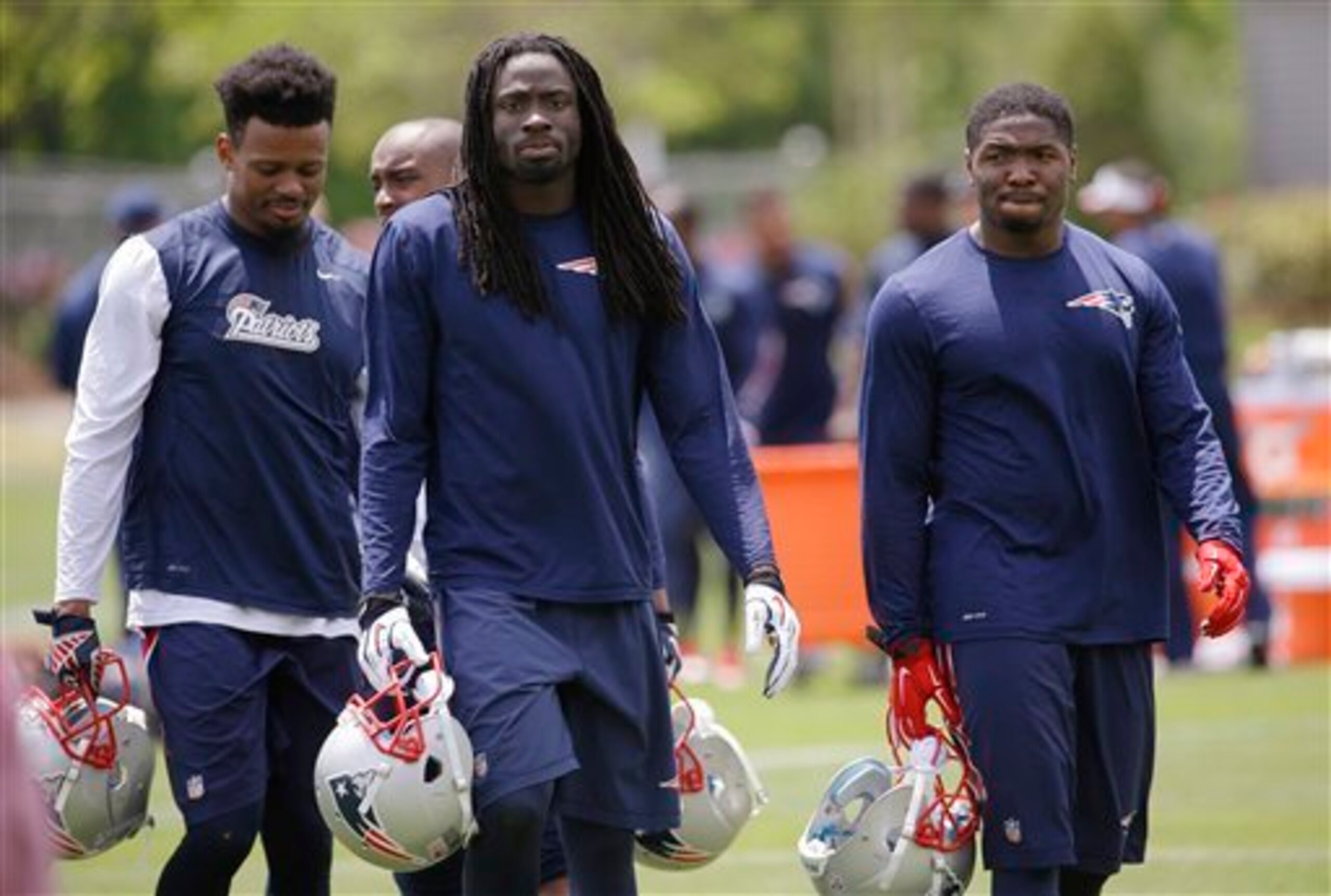 Bradley Fletcher (left) is part of a deep competition at cornerback.