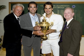 Bjorn Borg, Pete Sampras, Roger Federer, Rod Laver
