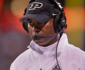 Purdue coach Darrell Hazell