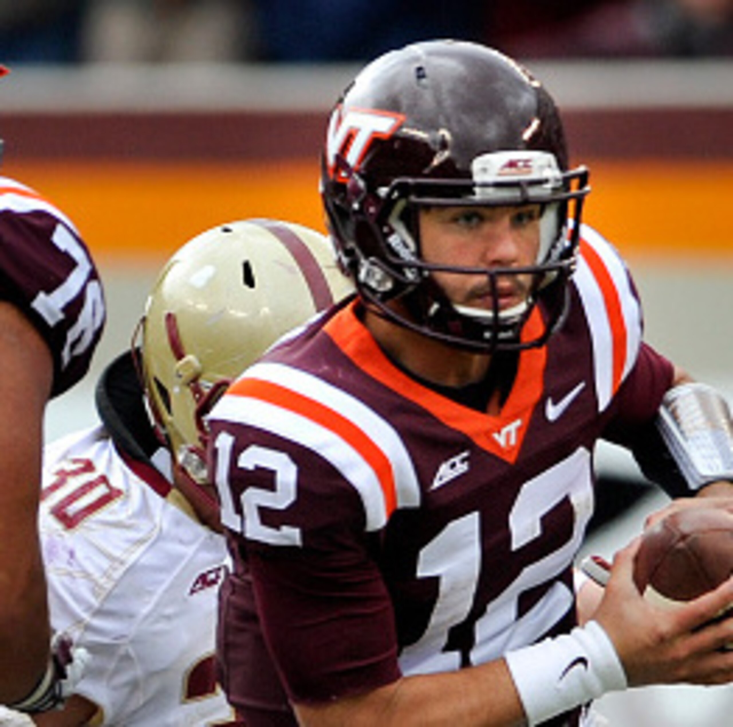 VT quarterback Michael Brewer vs. Boston College in 2014