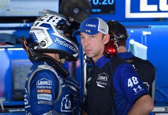 Jimmie Johnson (left, in helmet) and crew chief Chad Knaus have plenty of cunning stuff left up their collective sleeves.
