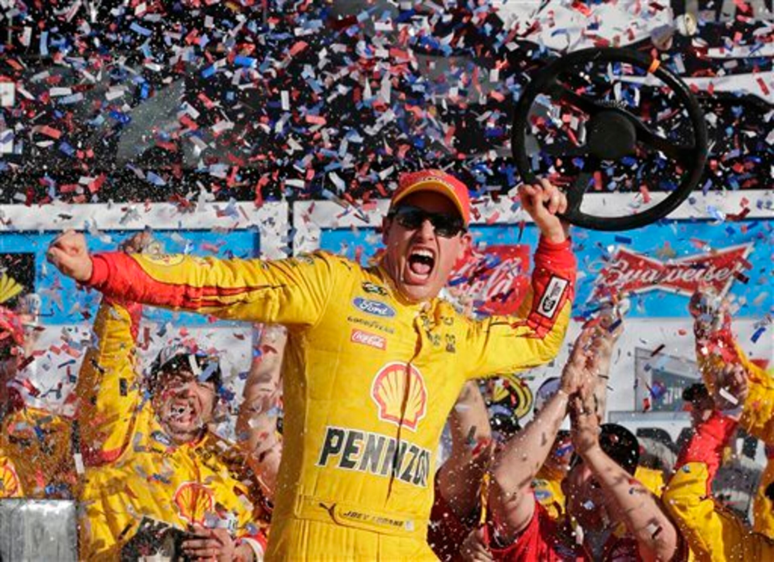 Could Joey Logano repeat this Daytona 500 post-race celebration next Sunday night?