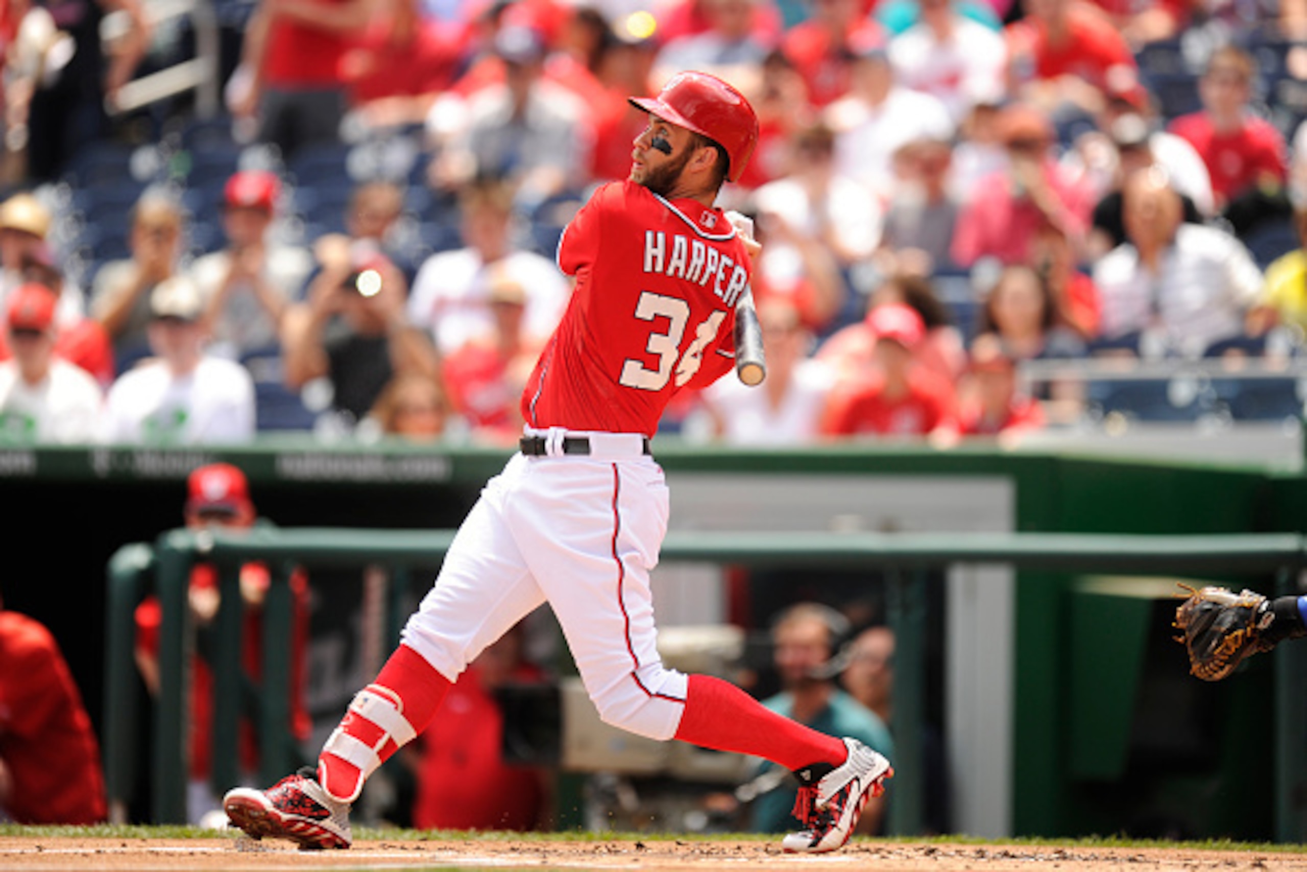 Bryce Harper's stupendous first half will net him an All-Star nod. Bryce Harper's stupendous first half will net him an All-Star nod.