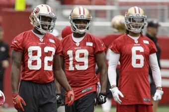 Torrey Smith (left) is not practice-squad eligible. DiAndre Campbell (middle) and Dres Anderson (right) are.