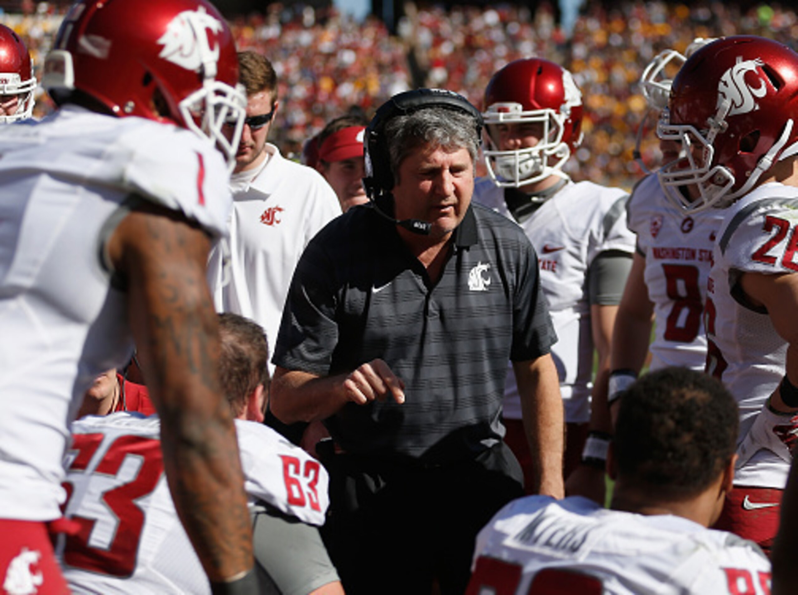 WSU head coach Mike Leach WSU head coach Mike Leach